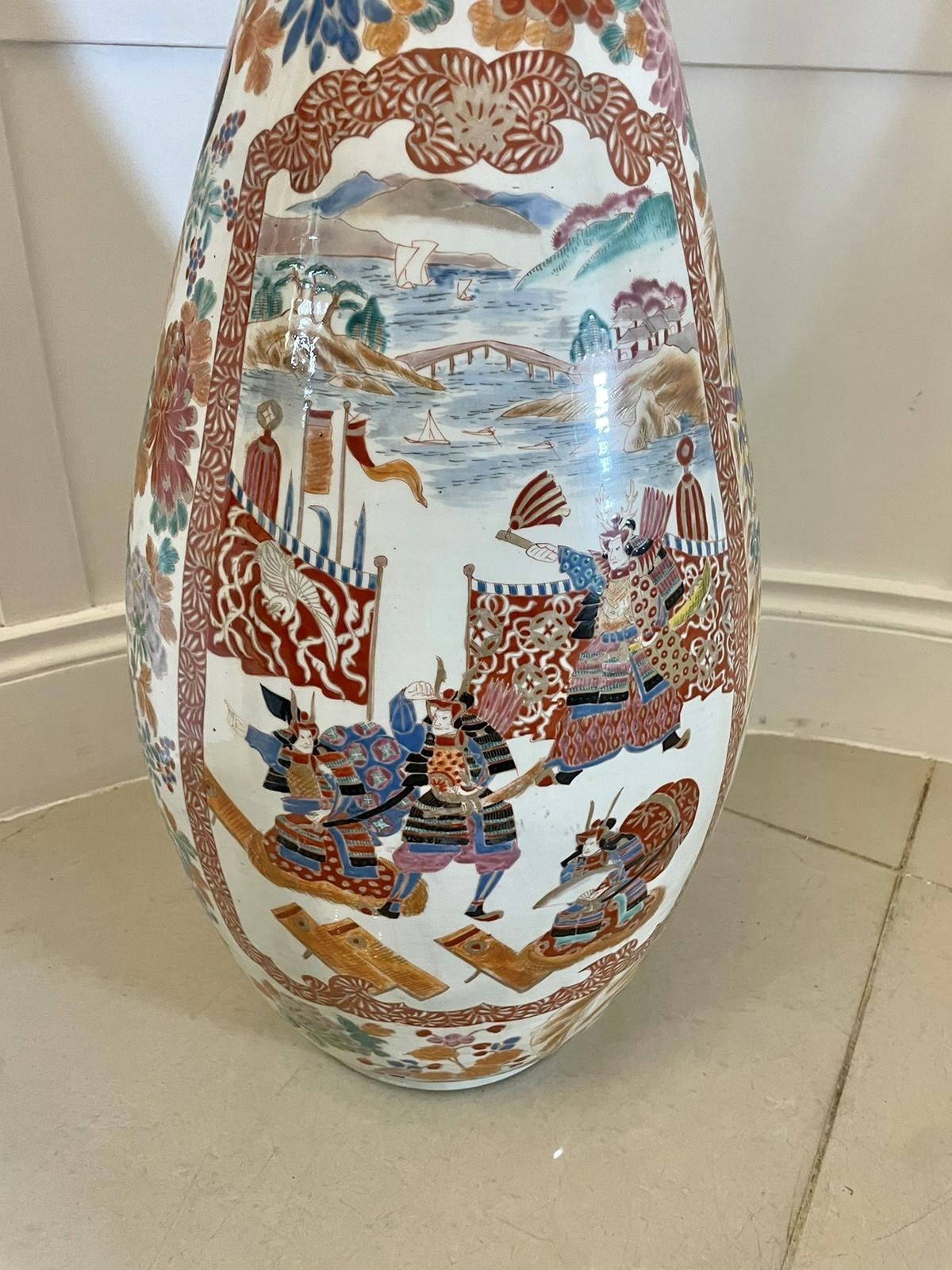 Large Antique 19th Century Quality Japanese Imari Floor Standing Vase photo buy