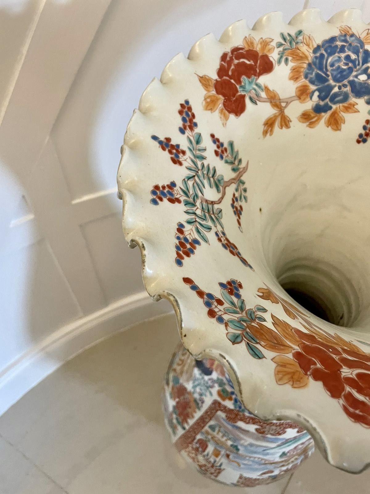 Home Decor Large Antique 19th Century Quality Japanese Imari Floor Standing Vase photo