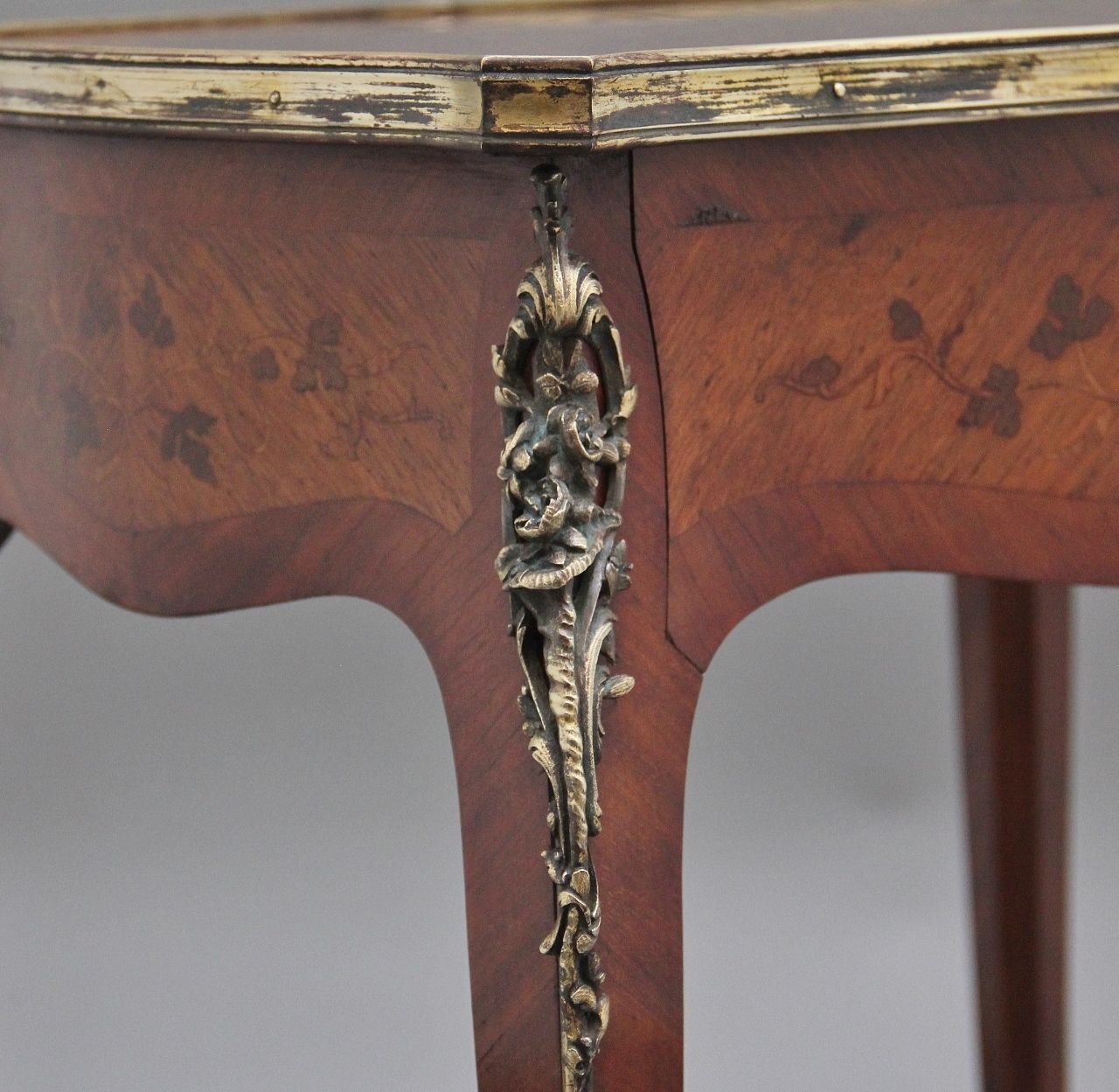 2250.0 A Freestanding 19th Century French Kingwood And Marquetry Side Table photo
