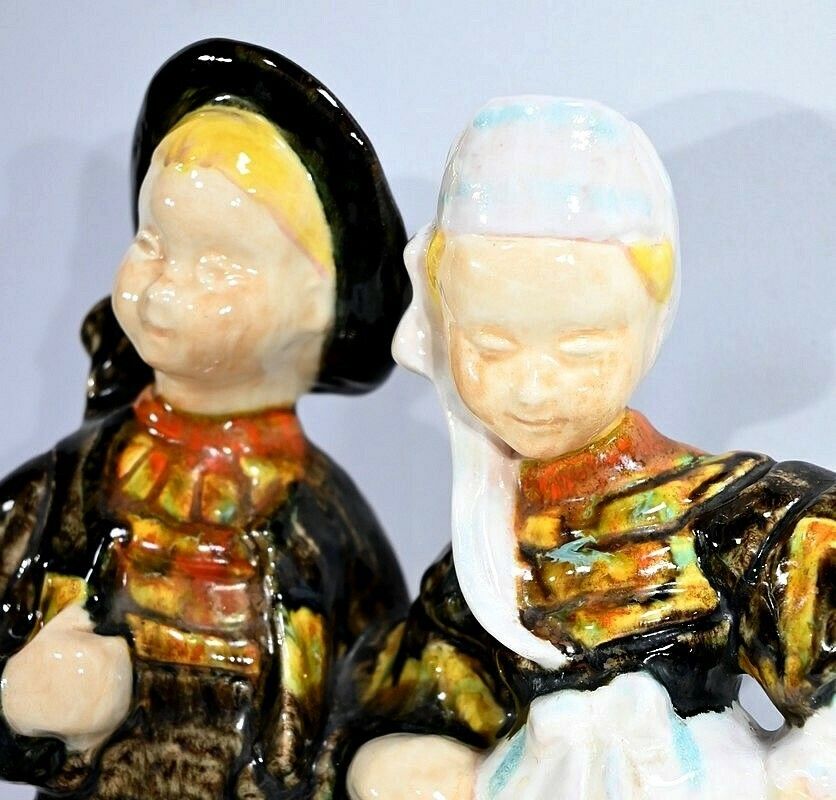 Earthenware Sculpture, Signed Bel Delcourt, Hb Henriot – 1960 photo vinterior