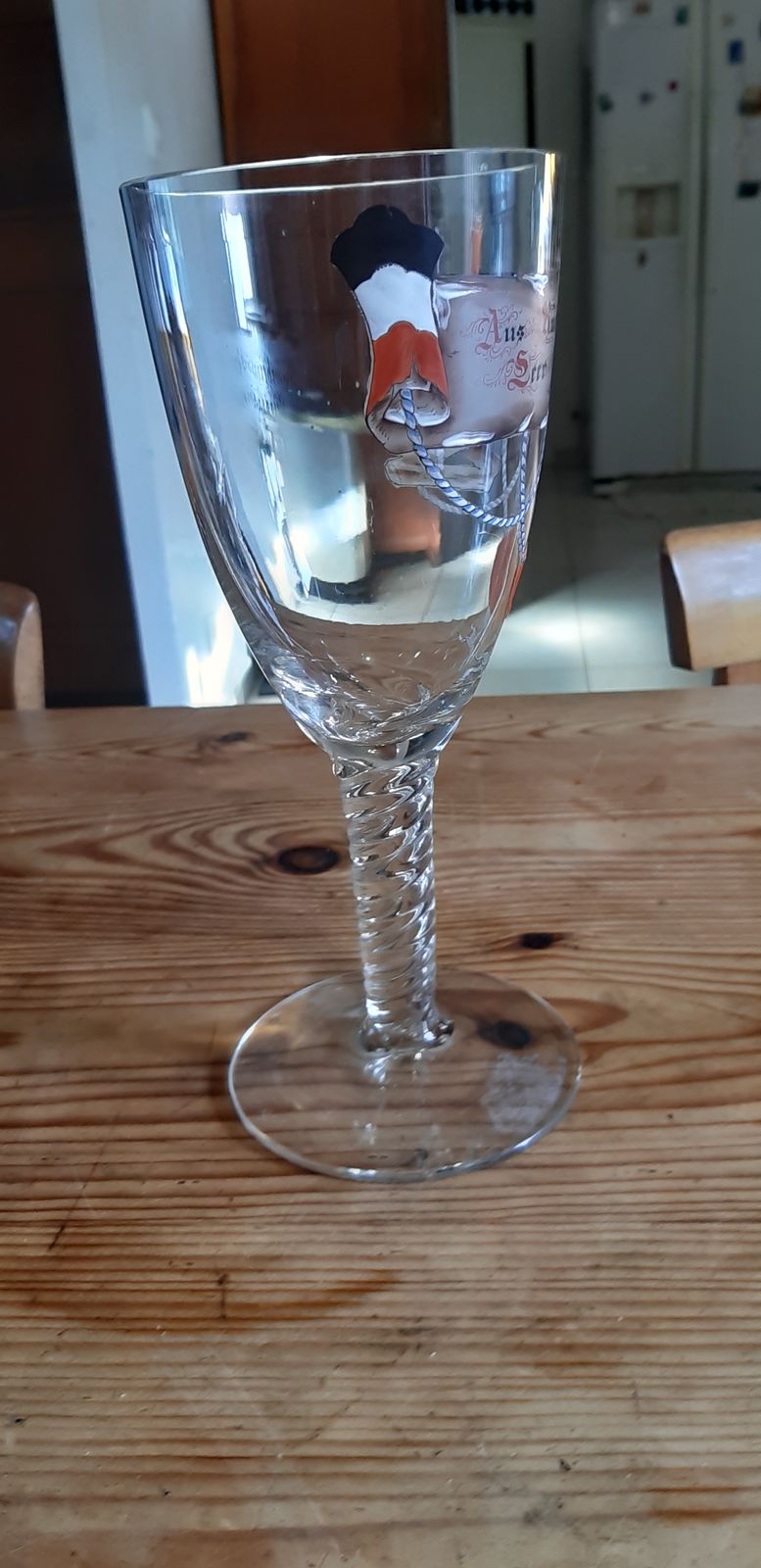 photo for sale Large German Crystal Glass, 1940s