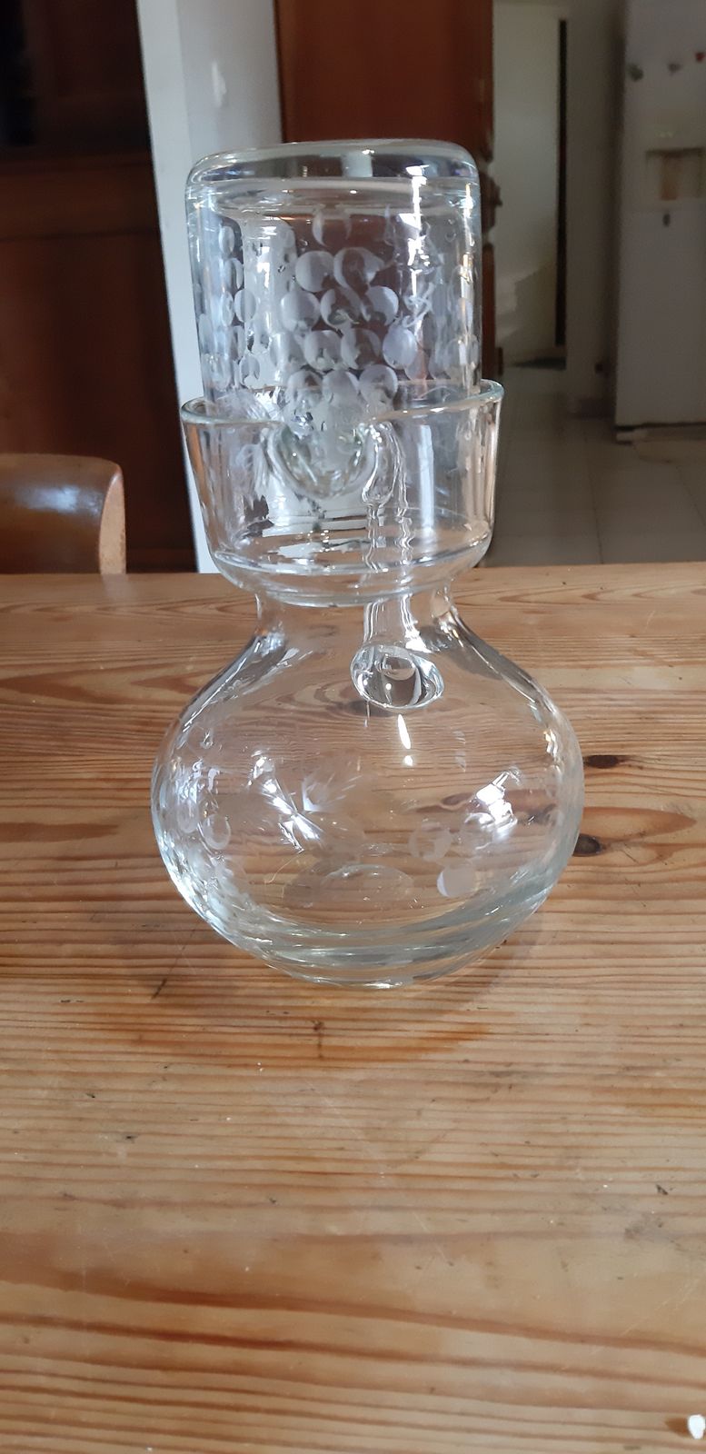 Decanter And Night Glass In Crystal photo 80.6