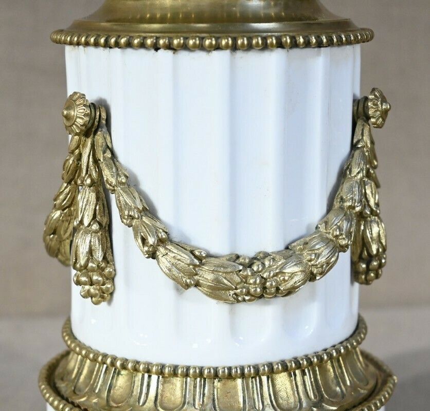 photo vinterior Ceramic Oil Lamp, Napoleon III Period   Mid 19th Century