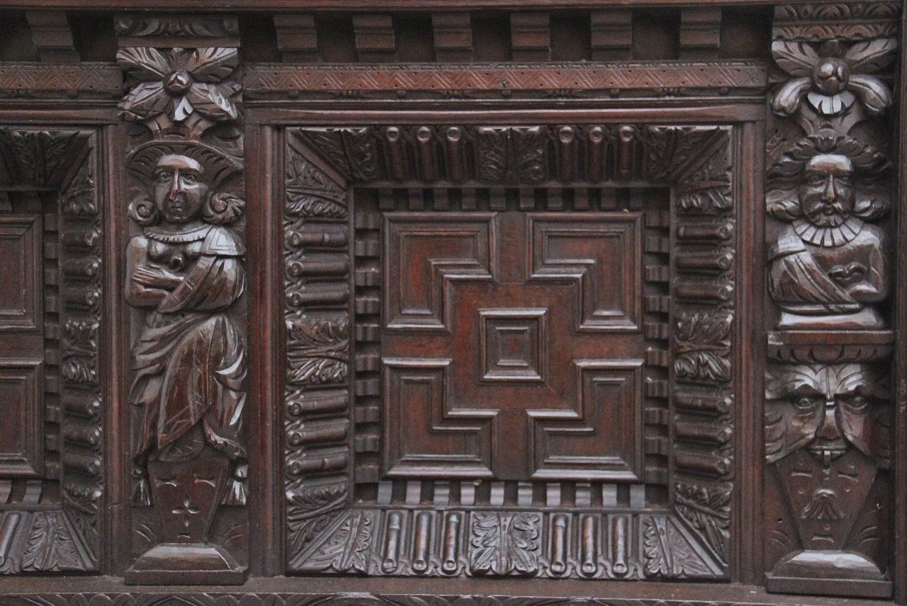 17th Century And Later Carved Oak Overmantle photo Home Fixtures