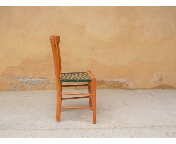 Cane Country Chair In Wood And Rattan photo Furniture