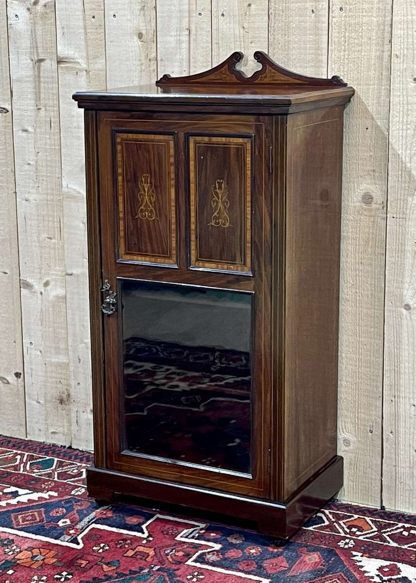 1 Door Mahogany Bookcase, English Work From The 19th Century photo Furniture