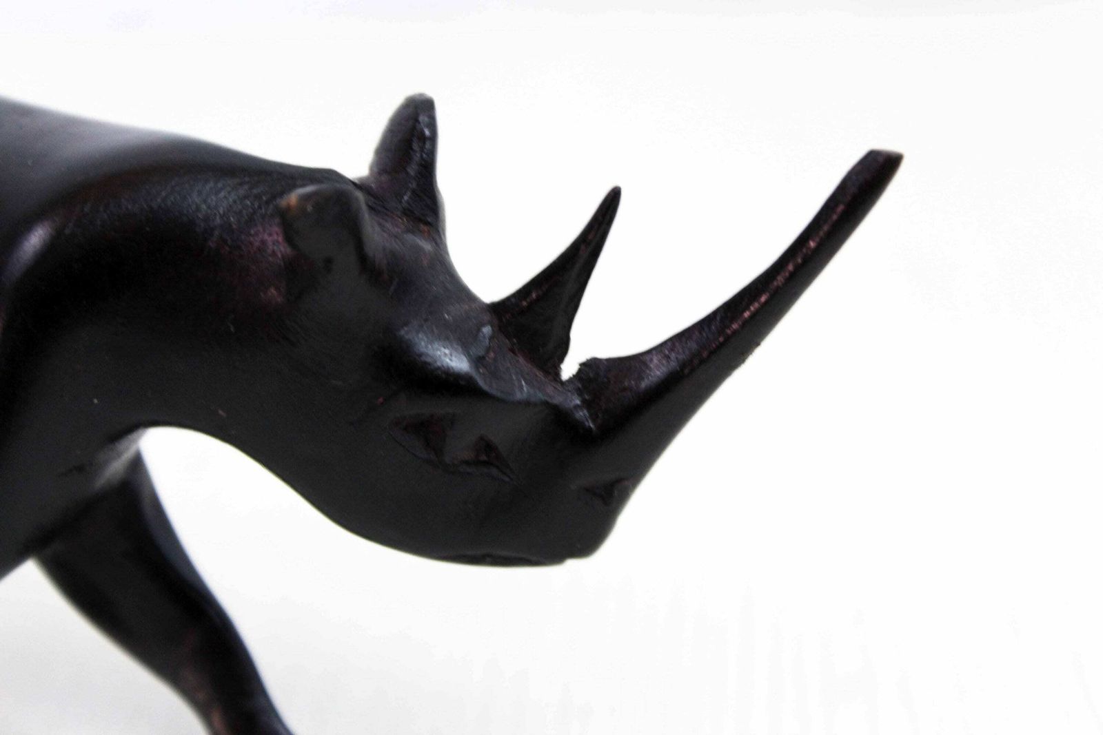 Rhino Wooden Figurine 1970, 1970s photo buy