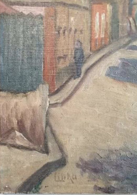 The Artist At Monmartre, French School, Oil On Canvas, Early 20th Century photo Art