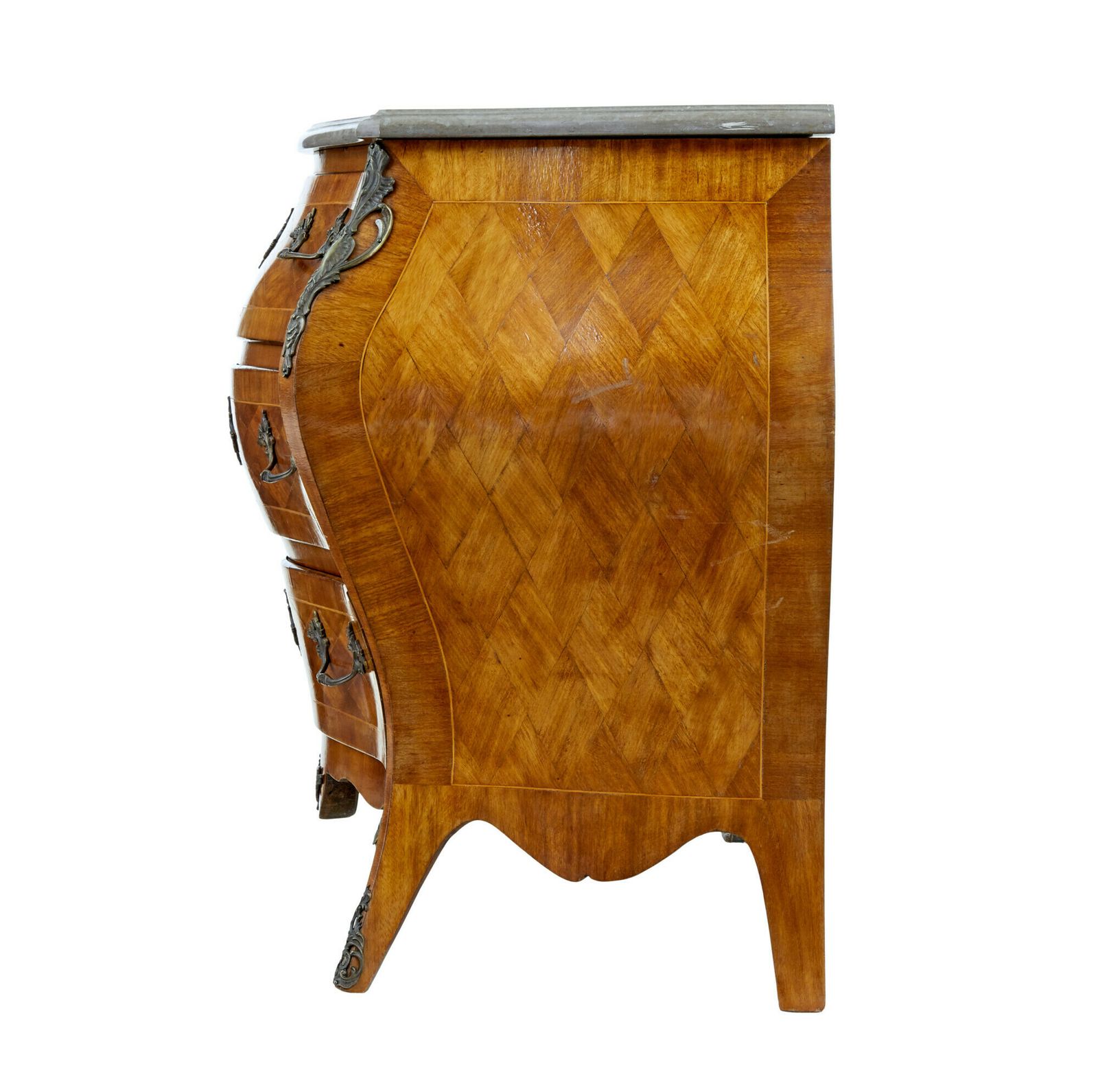 Mid Century French Walnut Marble Top Commode photo buy