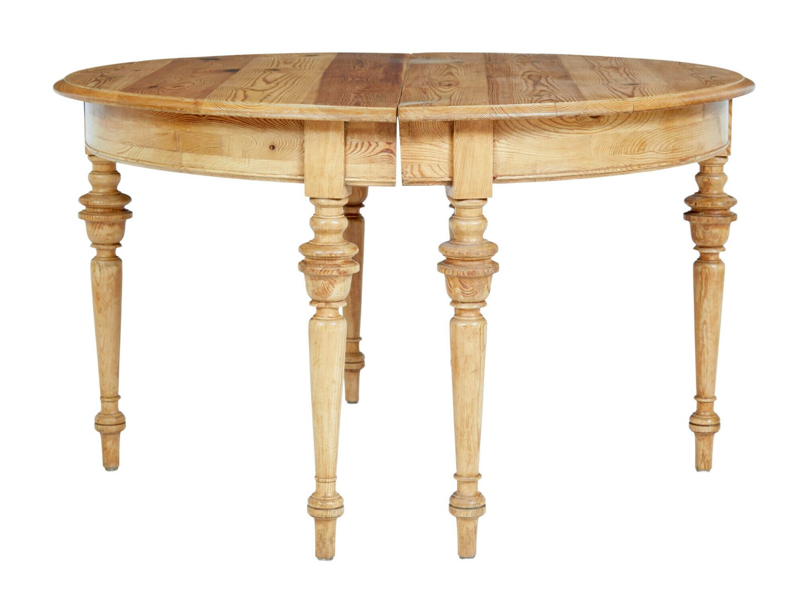 Pair Of Swedish 19th Century Pine Demi Lune Occasional Tables photo buy