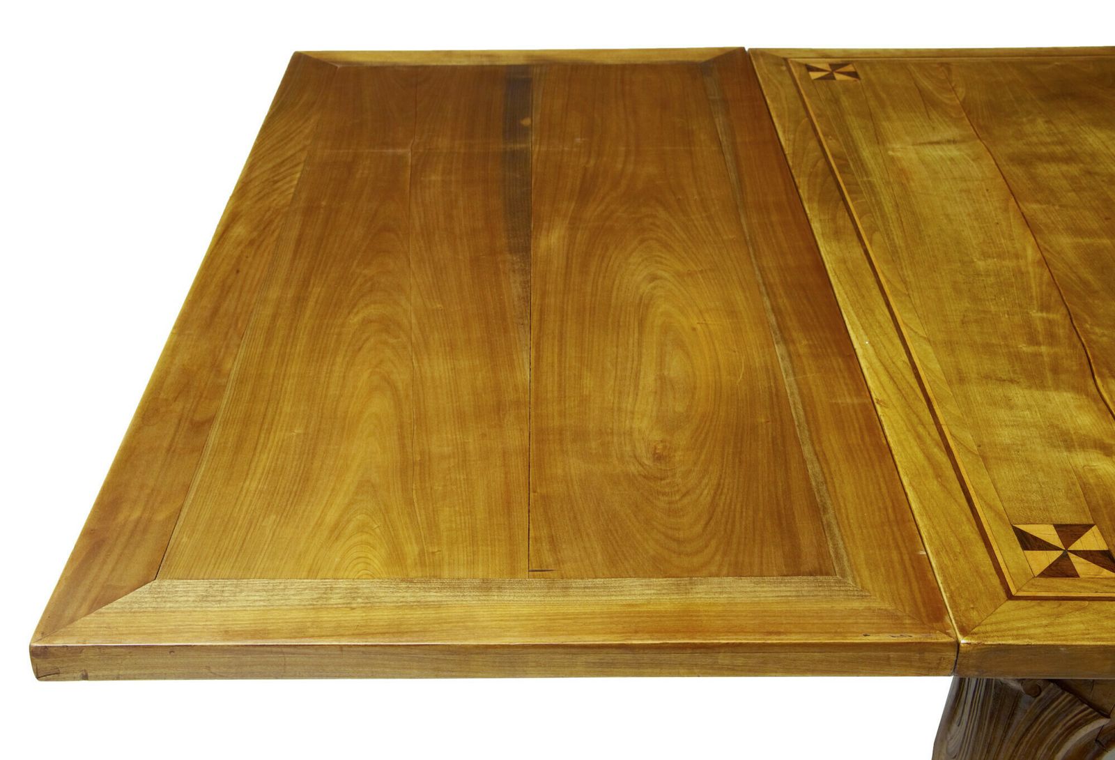 19th Century French Inlaid Fruitwood Extending Dining Table photo furniture