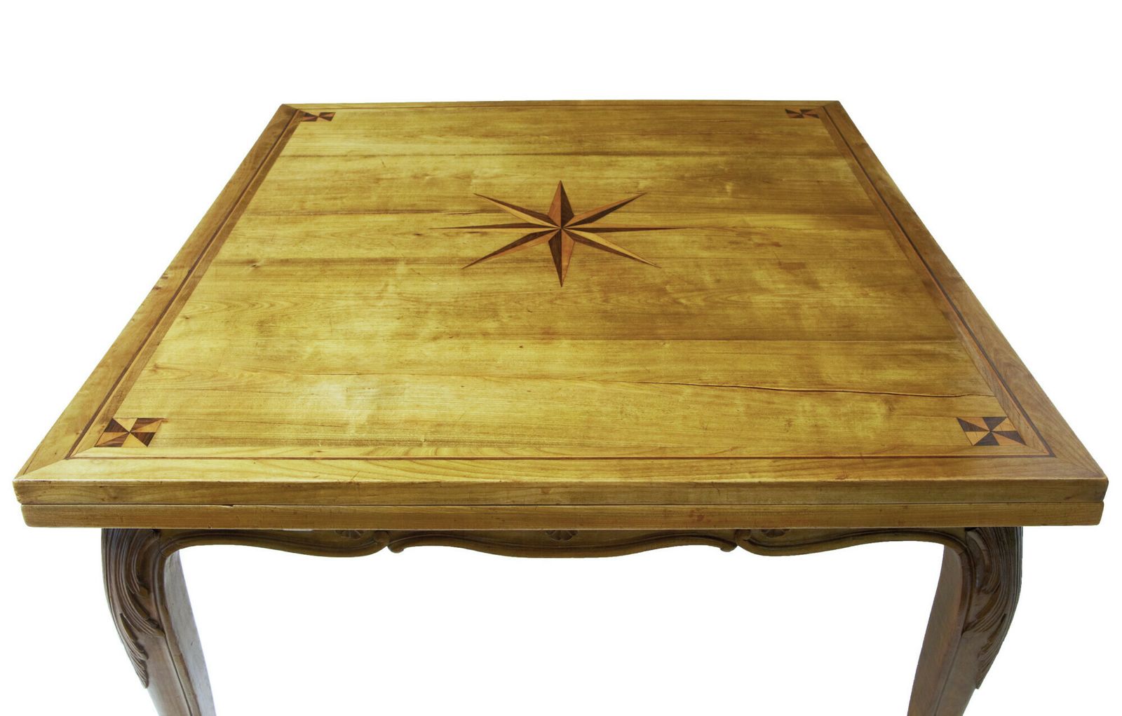 19th Century French Inlaid Fruitwood Extending Dining Table photo 2365.0