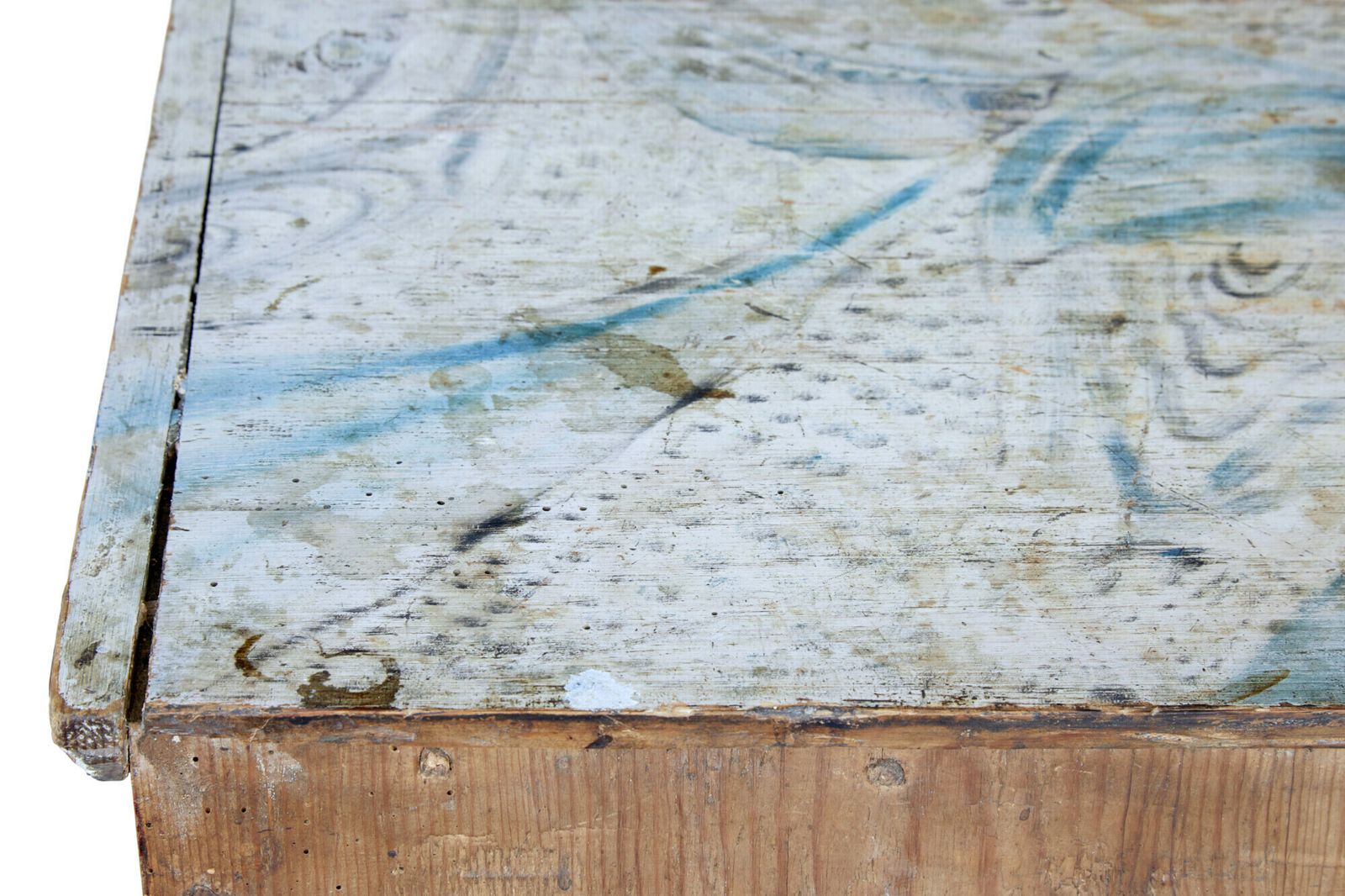 19th Century Hand Painted Swedish Chest Of Drawers photo Furniture