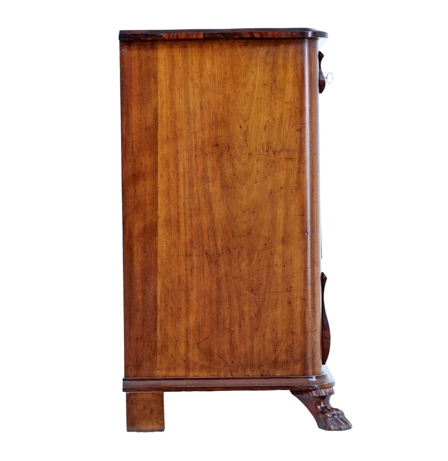 Danish Mid 19th Century Flame Mahogany Chest Of Drawers photo furniture