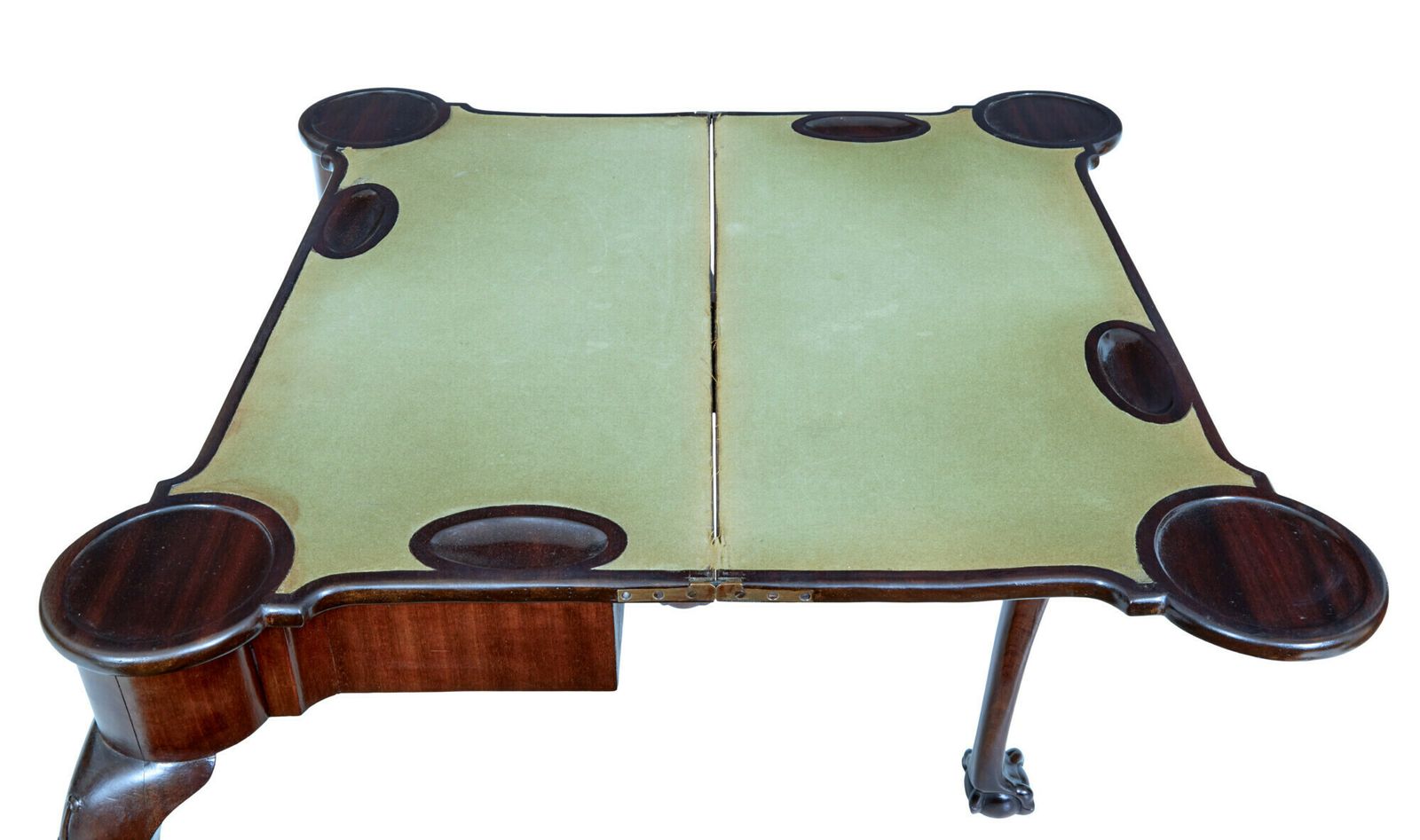 19th Century Chippendale Revival Mahogany Card Table photo vinterior