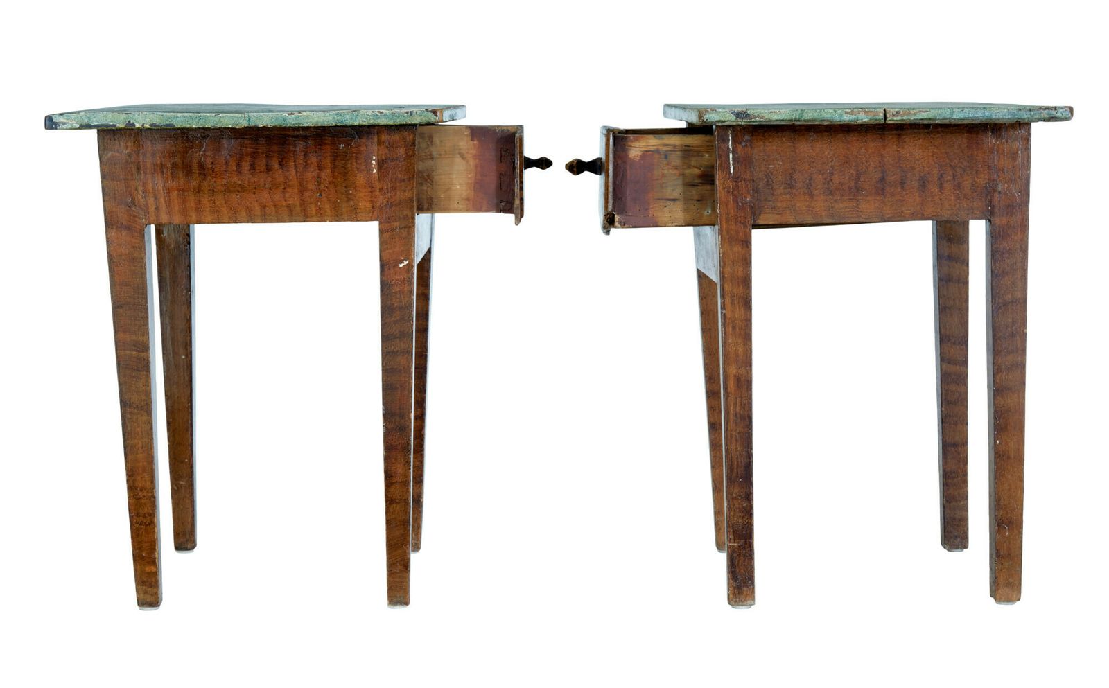 Pair Of Traditional Painted Swedish Side Tables photo furniture