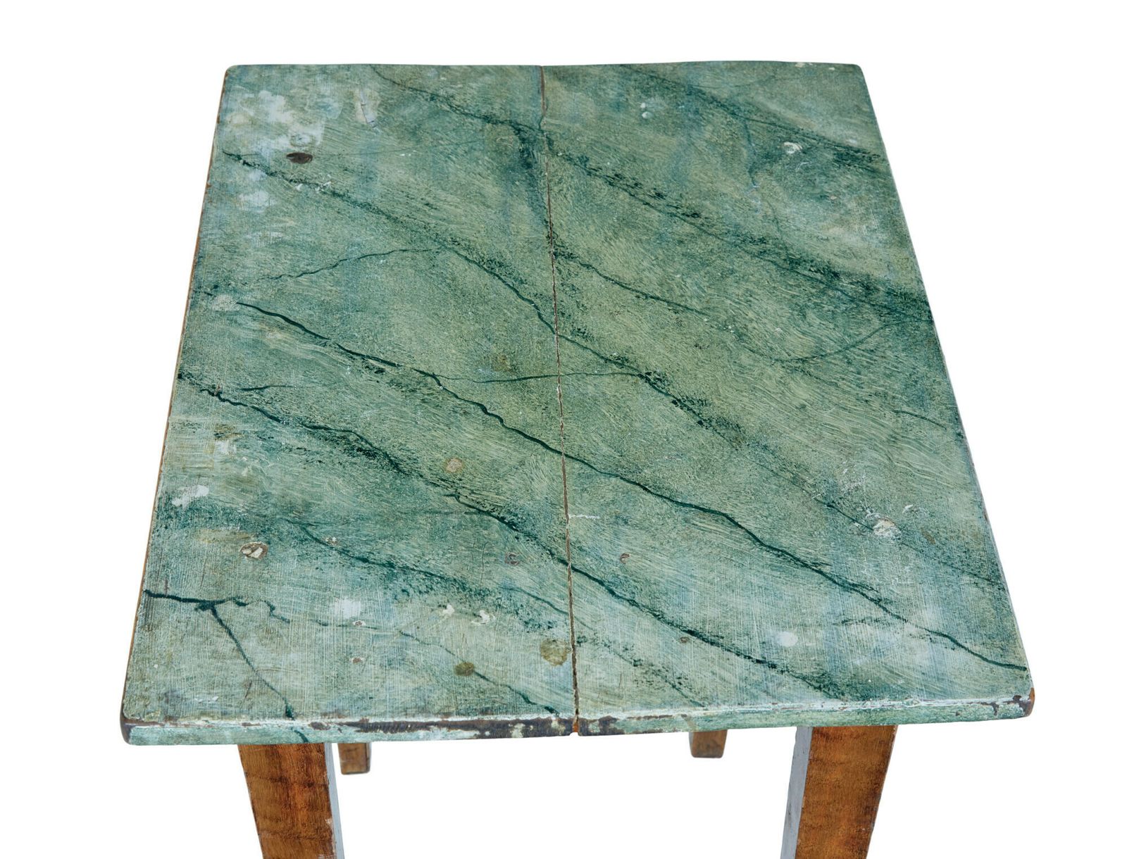 Pair Of Traditional Painted Swedish Side Tables photo vintage