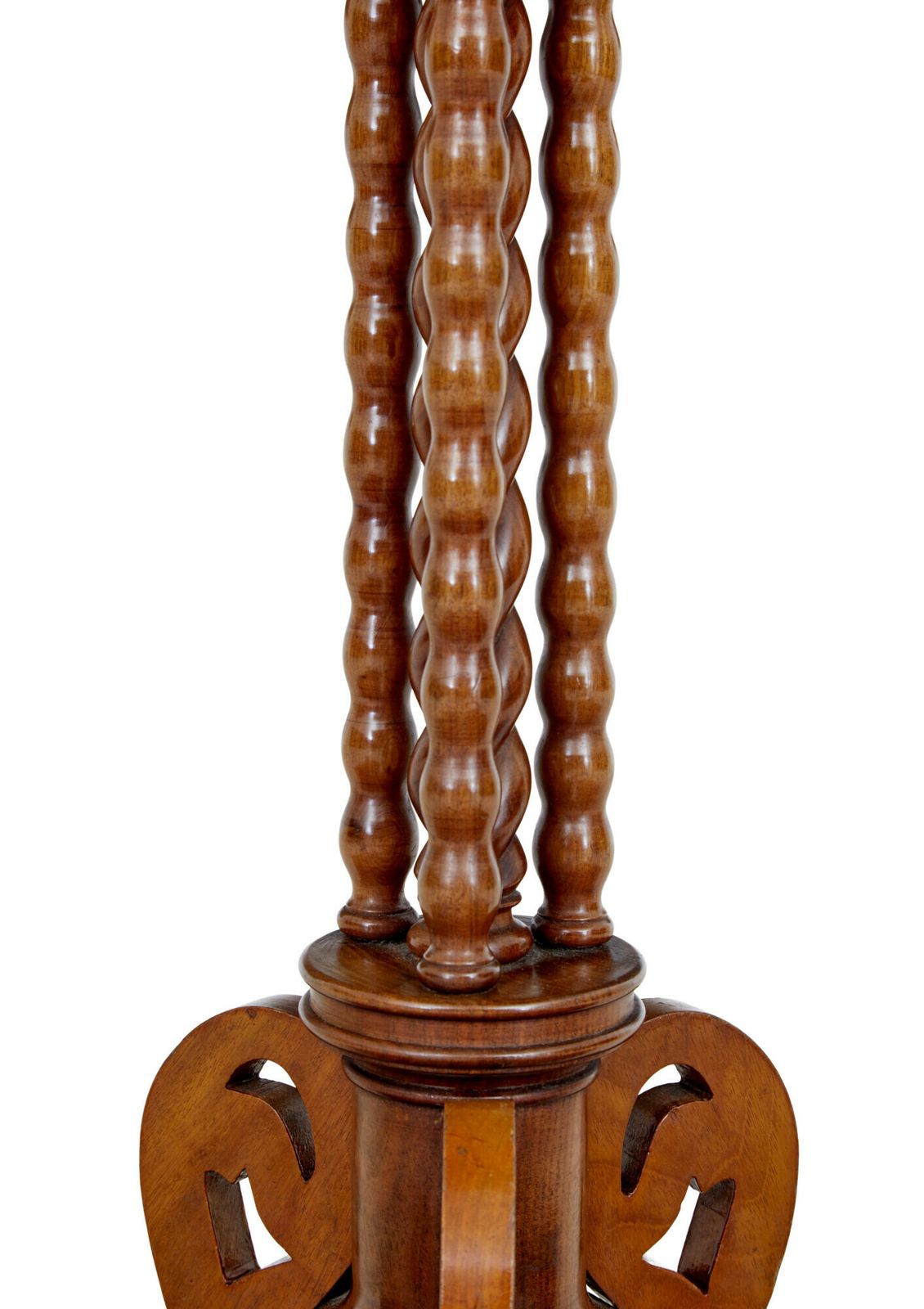 Late 19th Century Mahogany Bobbin Turned Occasional Table photo Furniture