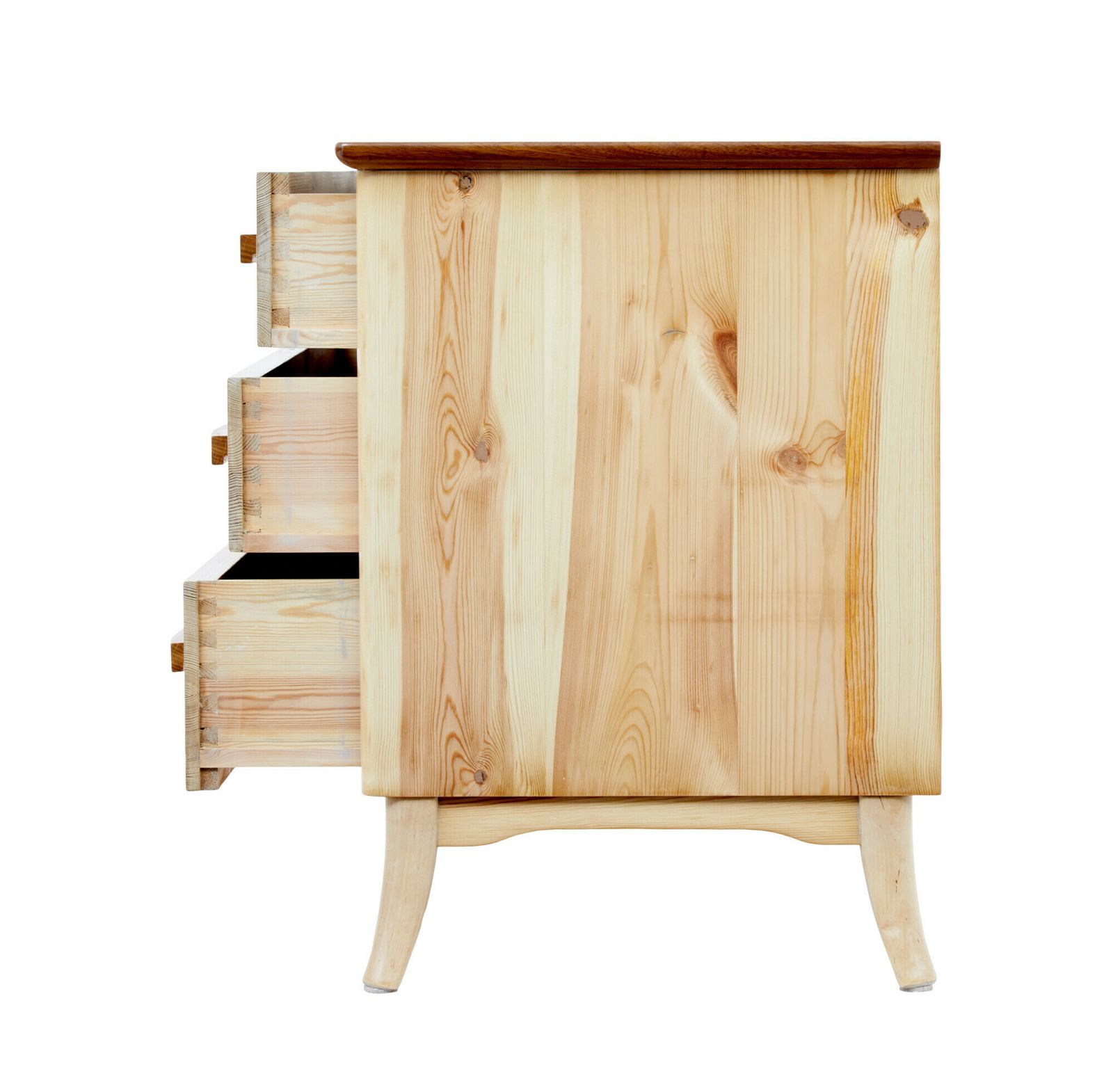 Mid 20th Century Swedish Pine Chest Of Drawers photo Furniture
