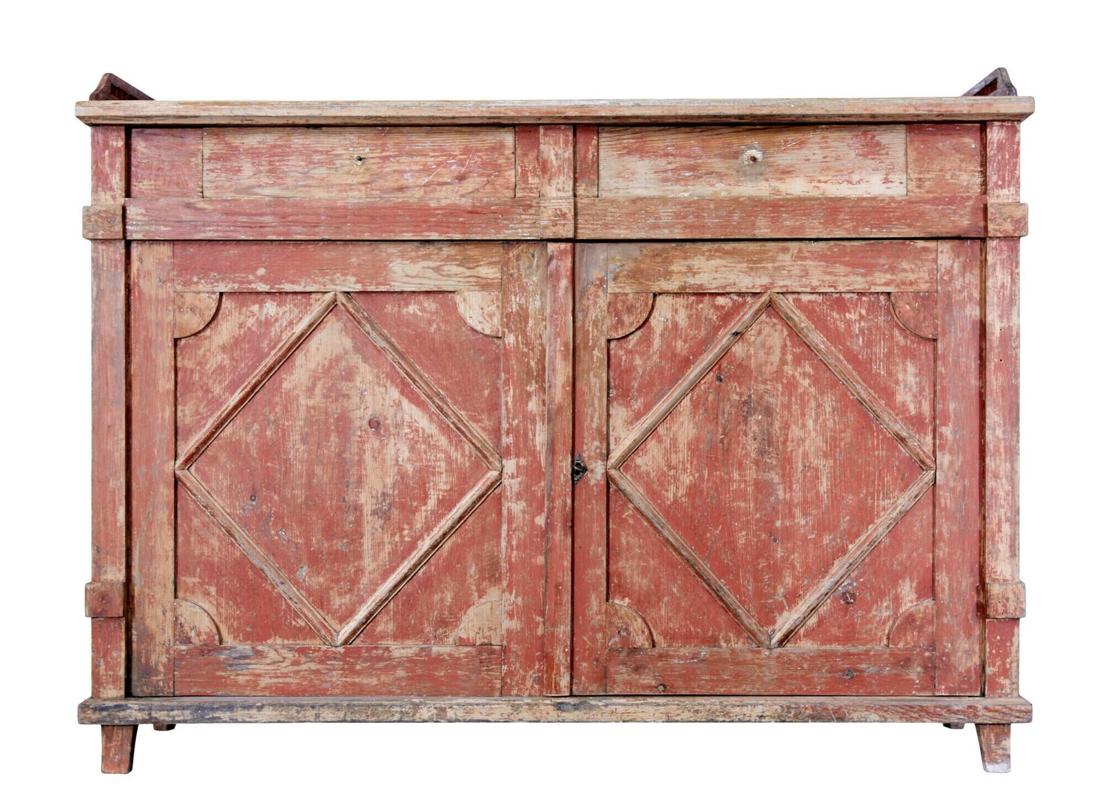 Early 19th Century Rustic Swedish Painted Sideboard photo vinterior