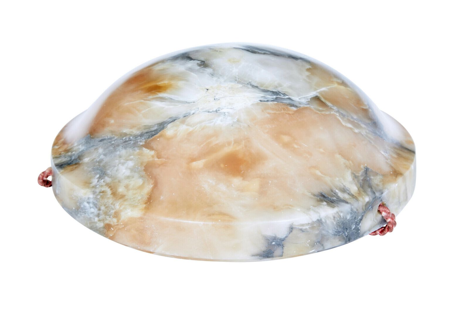 Art Deco Alabaster Hanging Dish Light photo furniture
