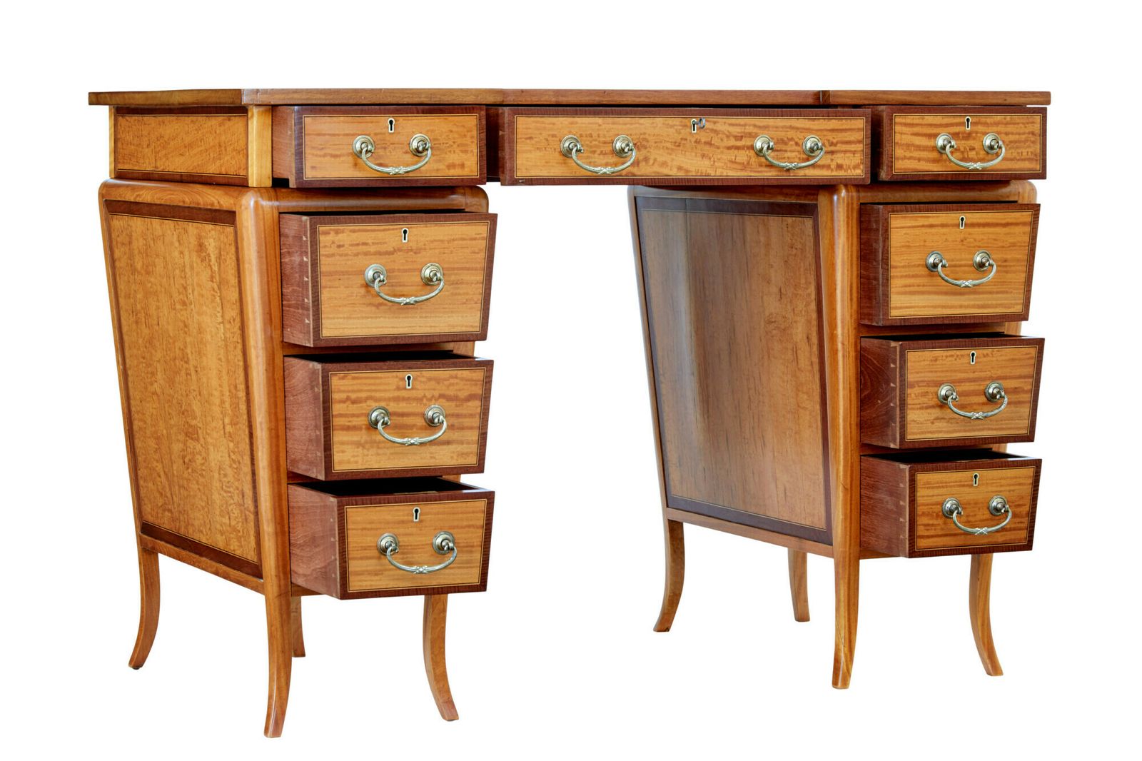 photo furniture Early 20th Century Satinwood Sheraton Revival Desk