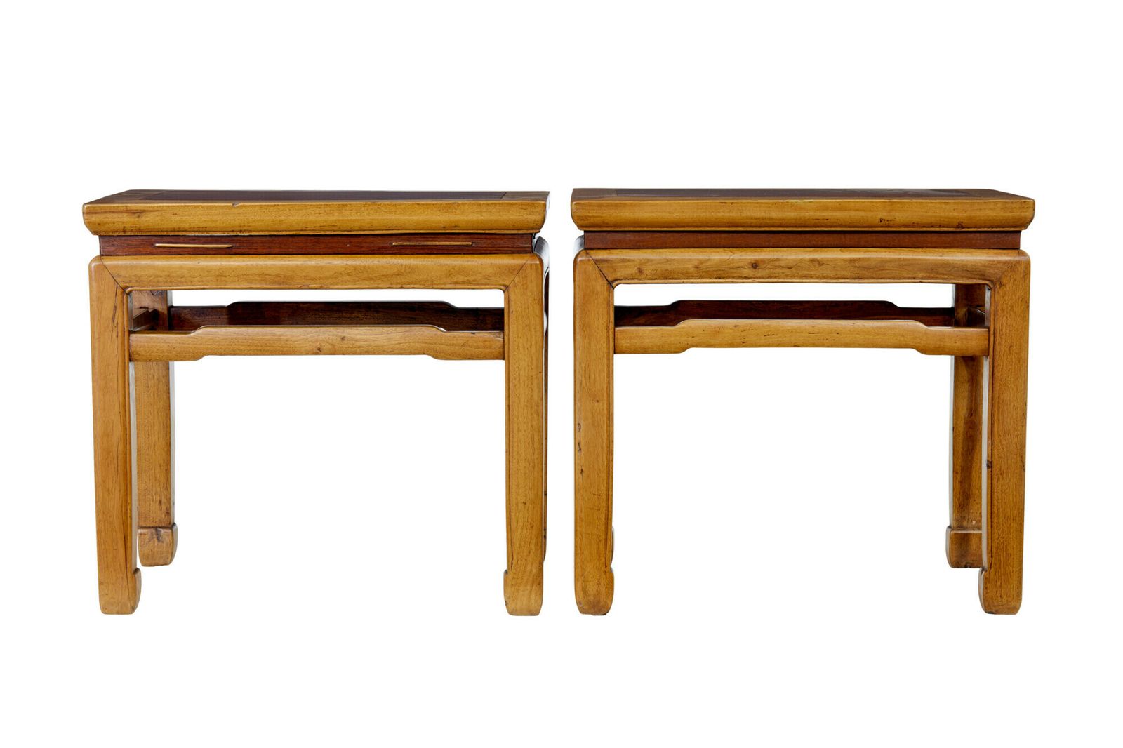 Pair Of Late 19th Century Chinese Hardwood Occasional Tables photo furniture