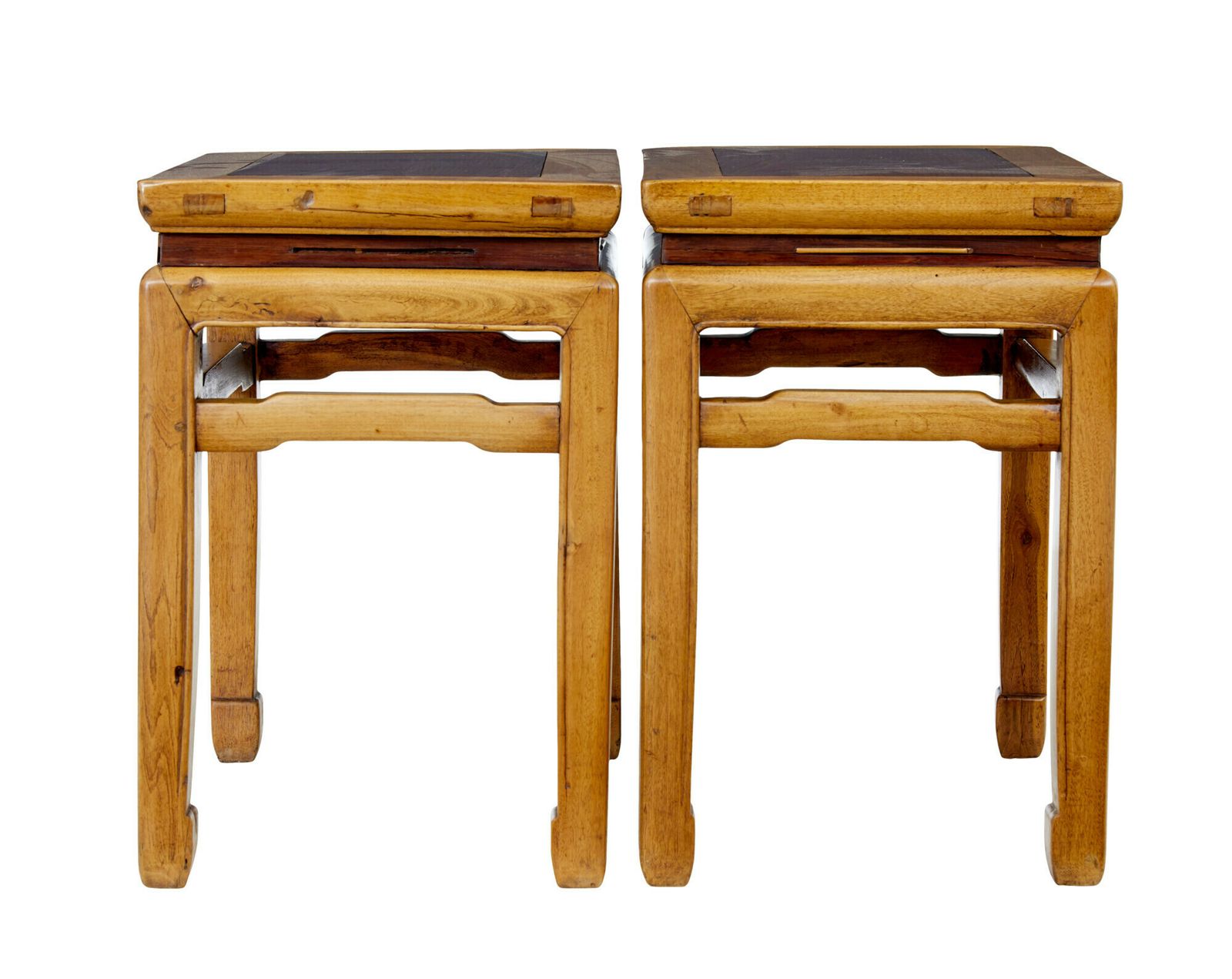 Pair Of Late 19th Century Chinese Hardwood Occasional Tables photo Furniture
