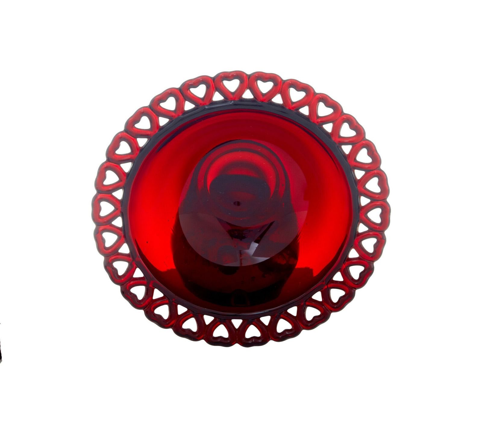 4 Pieces Of 1950’s Scandinavian Red Art Glass By Monica Bratt photo for sale