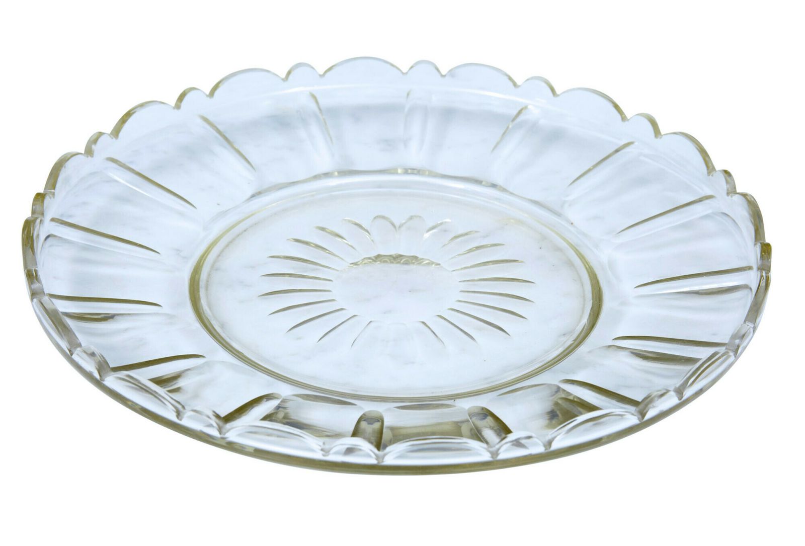 Early 20th Century Cut Glass Pumpkin Halloween Punch Bowl photo buy