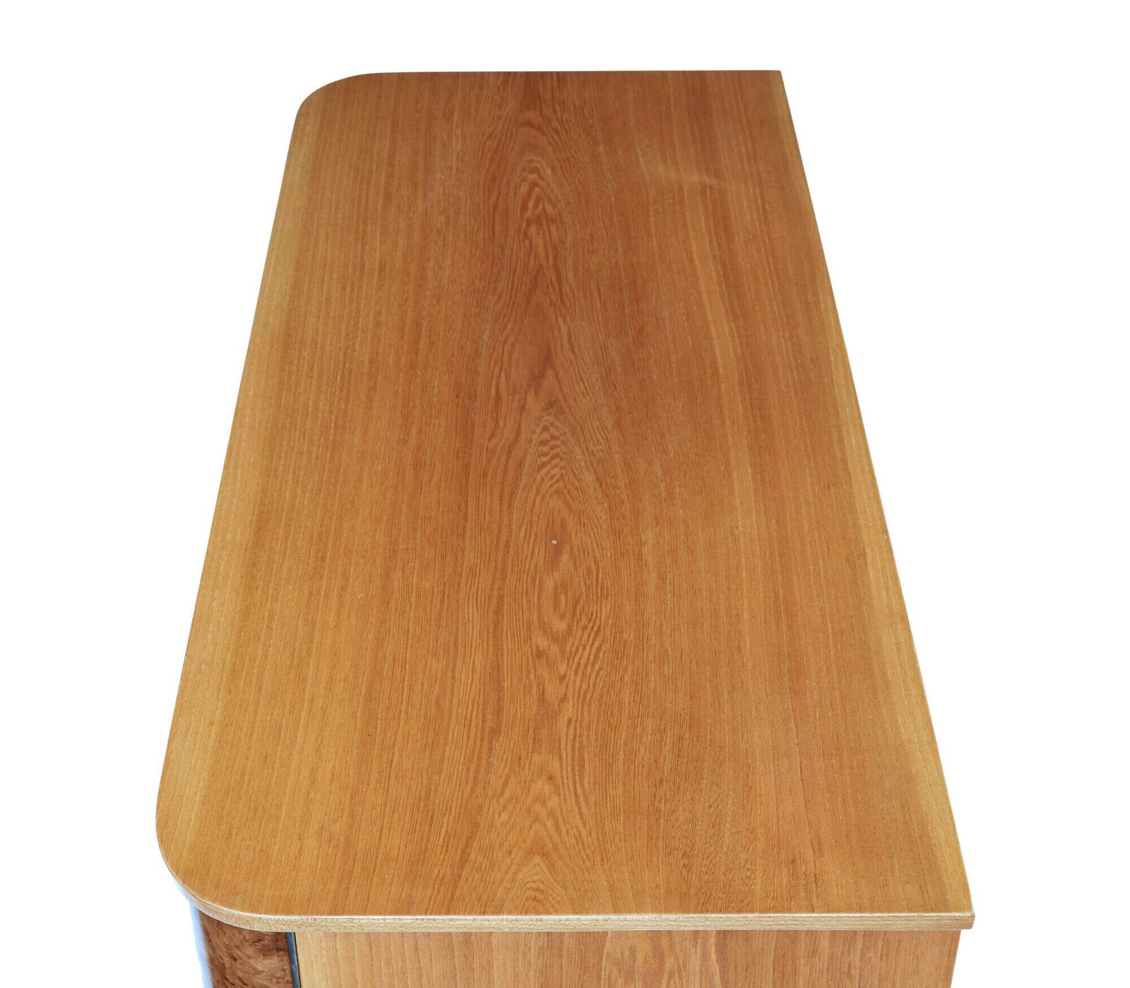 Swedish Mid 20th Century Elm And Burr Fitted Chest Of Drawers photo Furniture