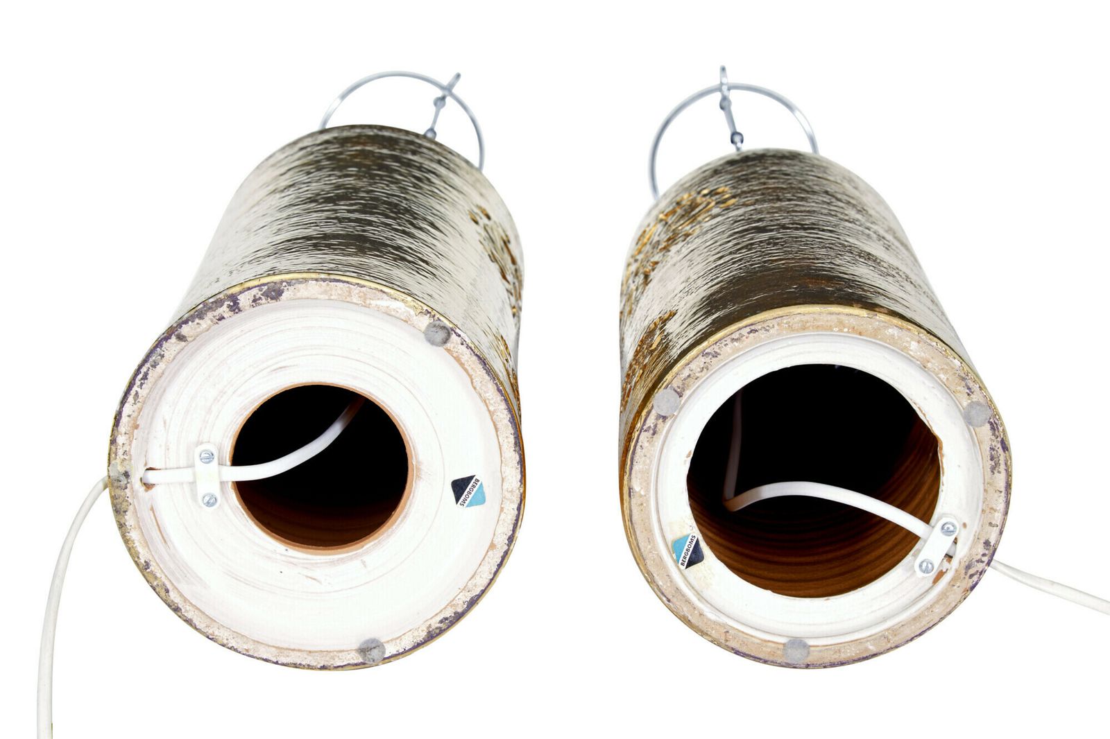 Pair Of Mid Century Bittosi Gilt Lamps For Bergboms photo furniture