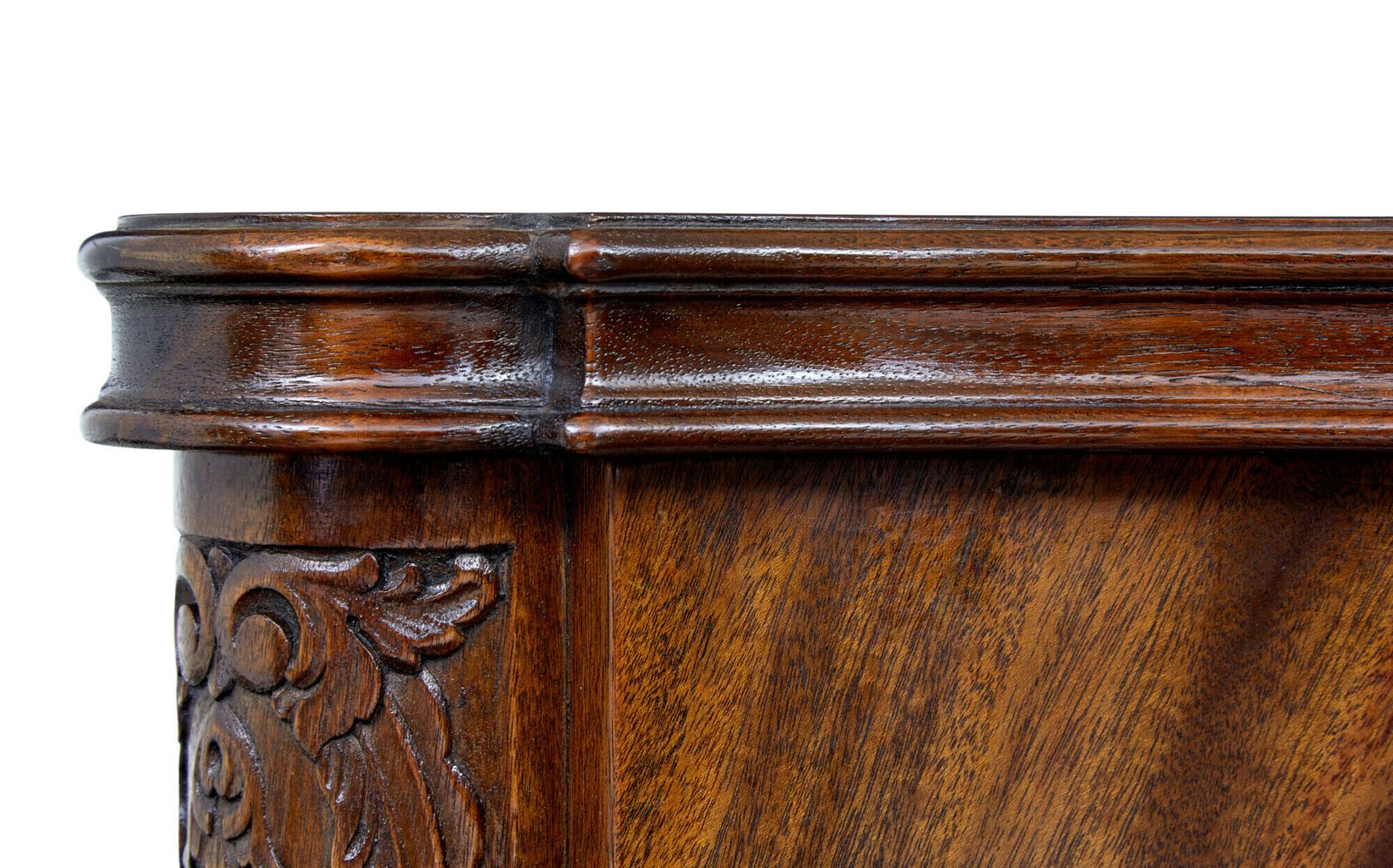 Mid 20th Century Carved Mahogany Swedish Desk photo vinterior