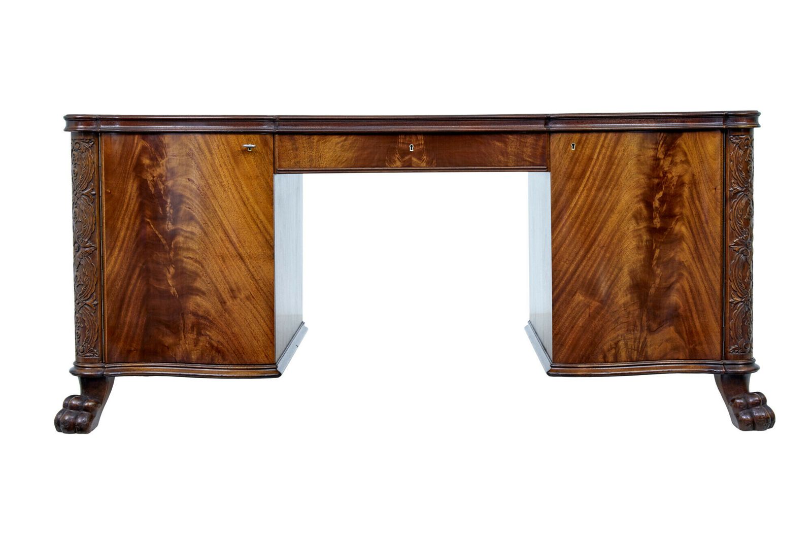 photo vinterior Mid 20th Century Carved Mahogany Swedish Desk