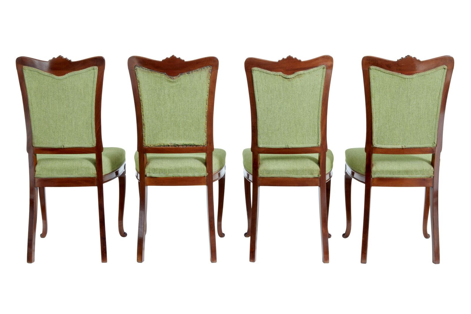 Set Of 6 Mid 20th Century Carved Dining Chairs photo vinterior