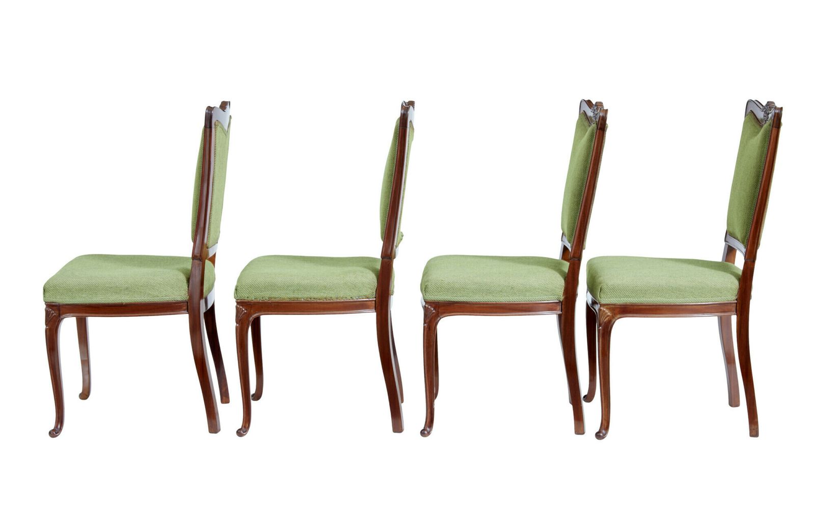Set Of 6 Mid 20th Century Carved Dining Chairs photo buy