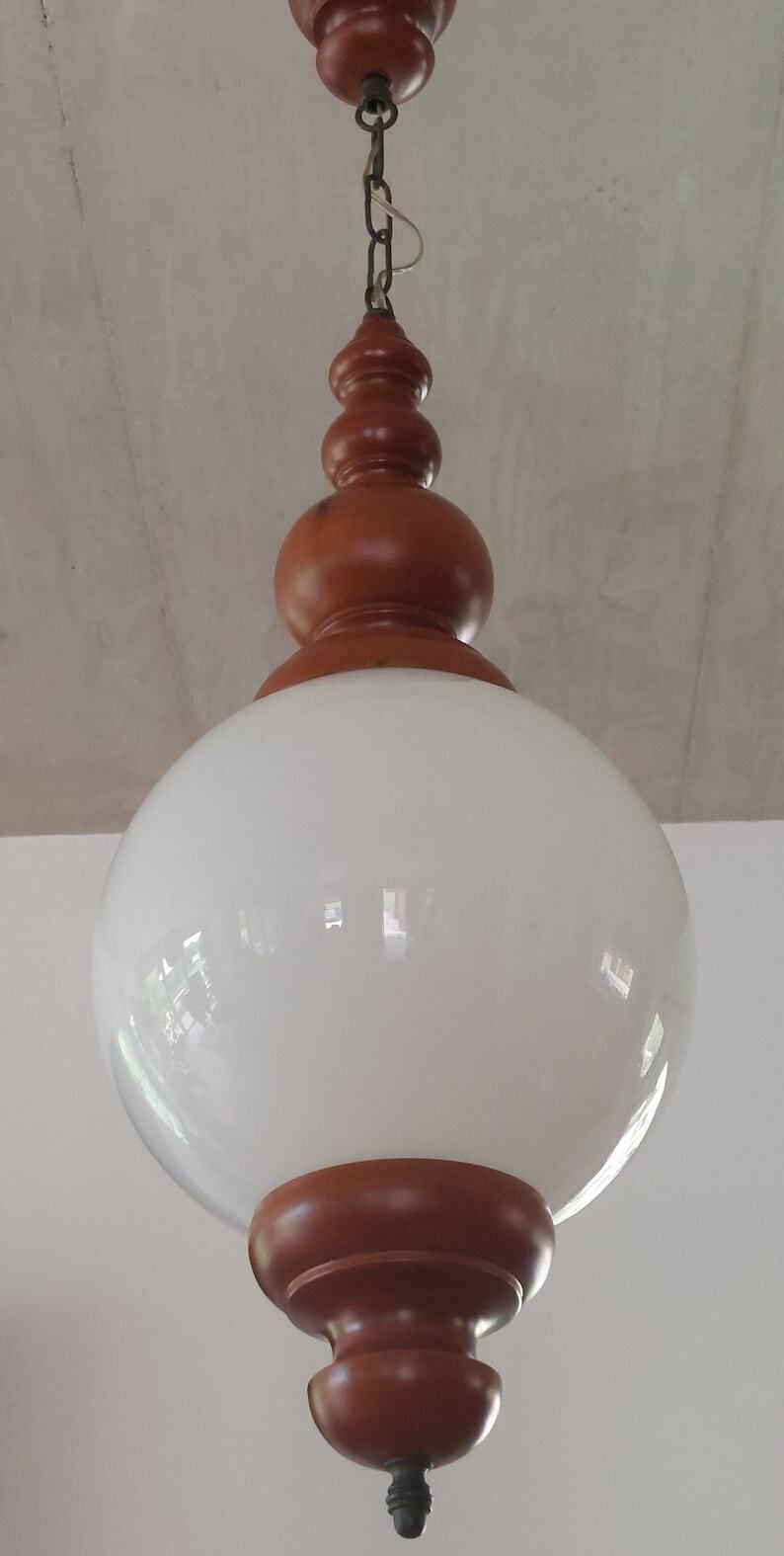 Vintage Pendant Lamp / Mcm Pendant Lamp/Mcm Home / Vintage Home Decor / Space Age Pendant Lamp / Space Age Pendant Light /Mcm Interior /70's photo 194.0