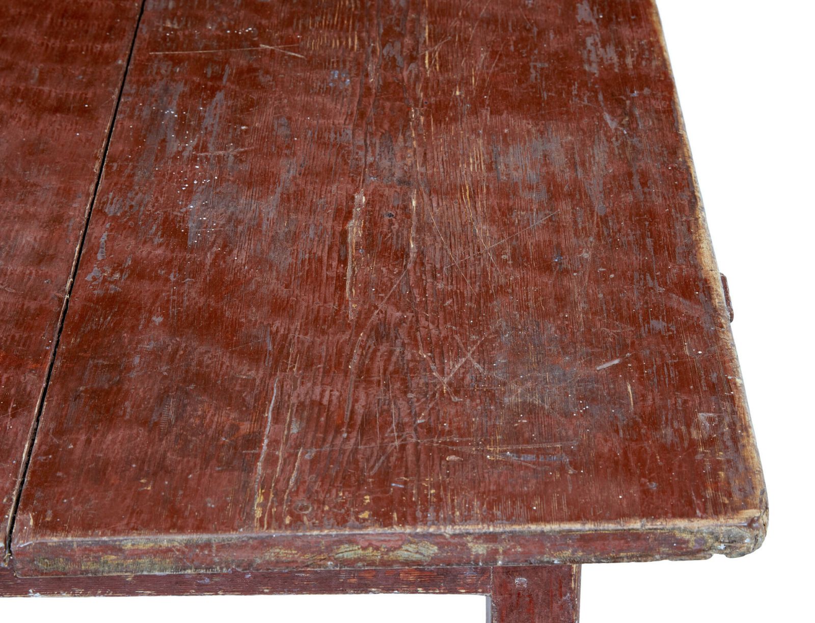 Large 19th Century Scandinavian Pine Painted Table photo furniture