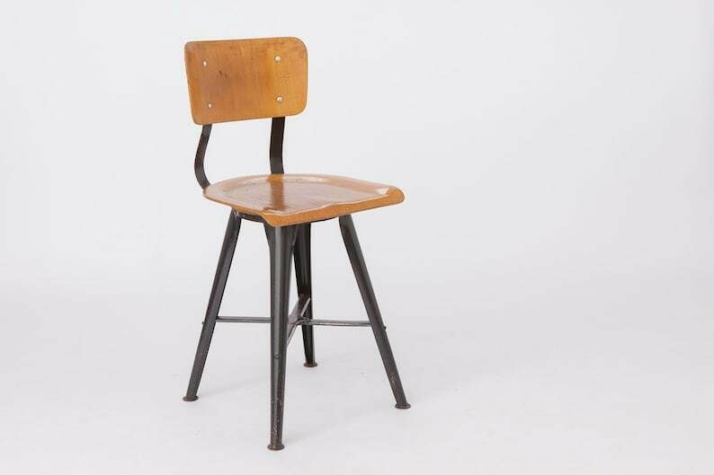 1 Of 4 Industrial Chairs Vintage 50s 60s photo furniture