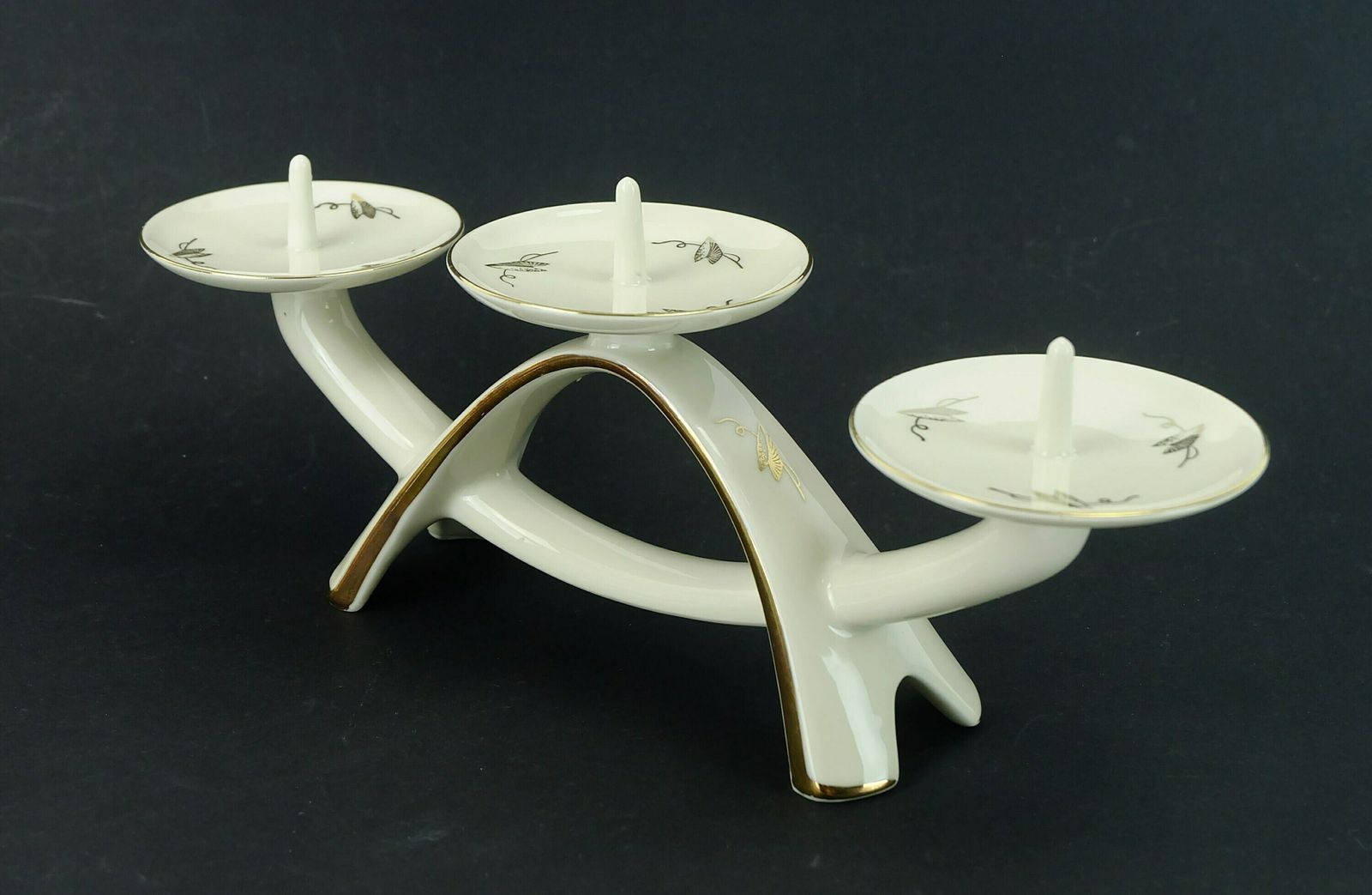 Mid Century Porcelain Candle Holder Alka Kunst Bavaria Decor 'Peking' photo buy