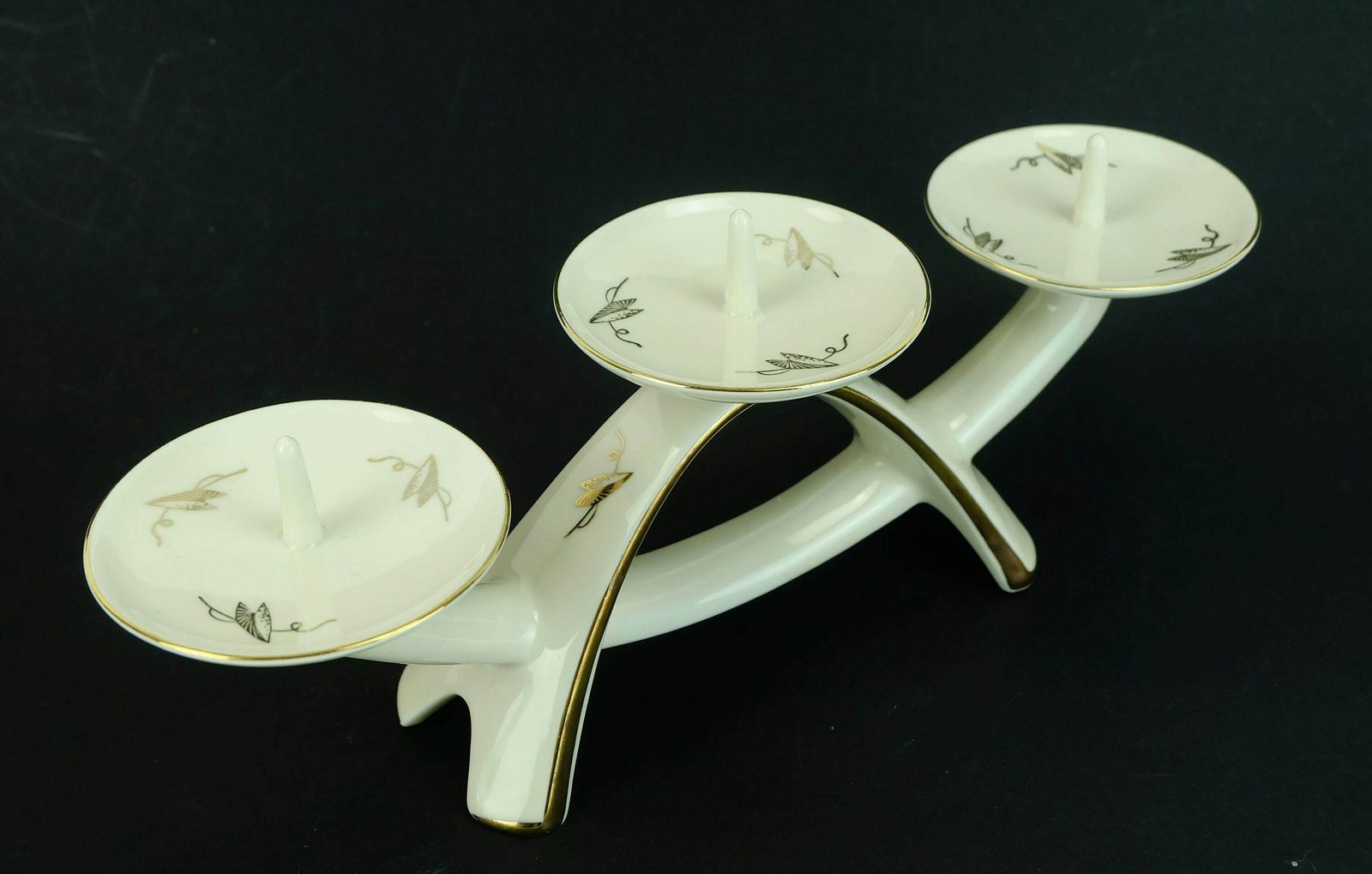 photo furniture Mid Century Porcelain Candle Holder Alka Kunst Bavaria Decor 'Peking'