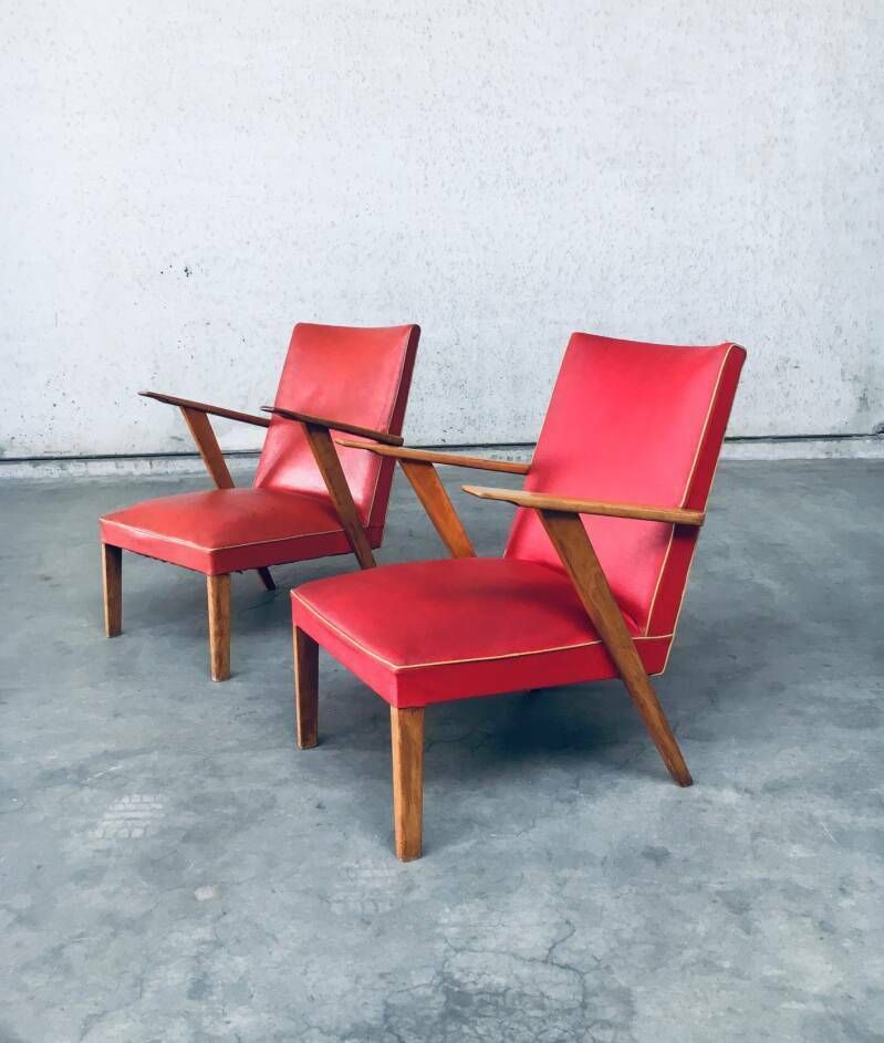 photo furniture Lounge Stoelen Set – Nederlands Design, Ca. Jaren 1950