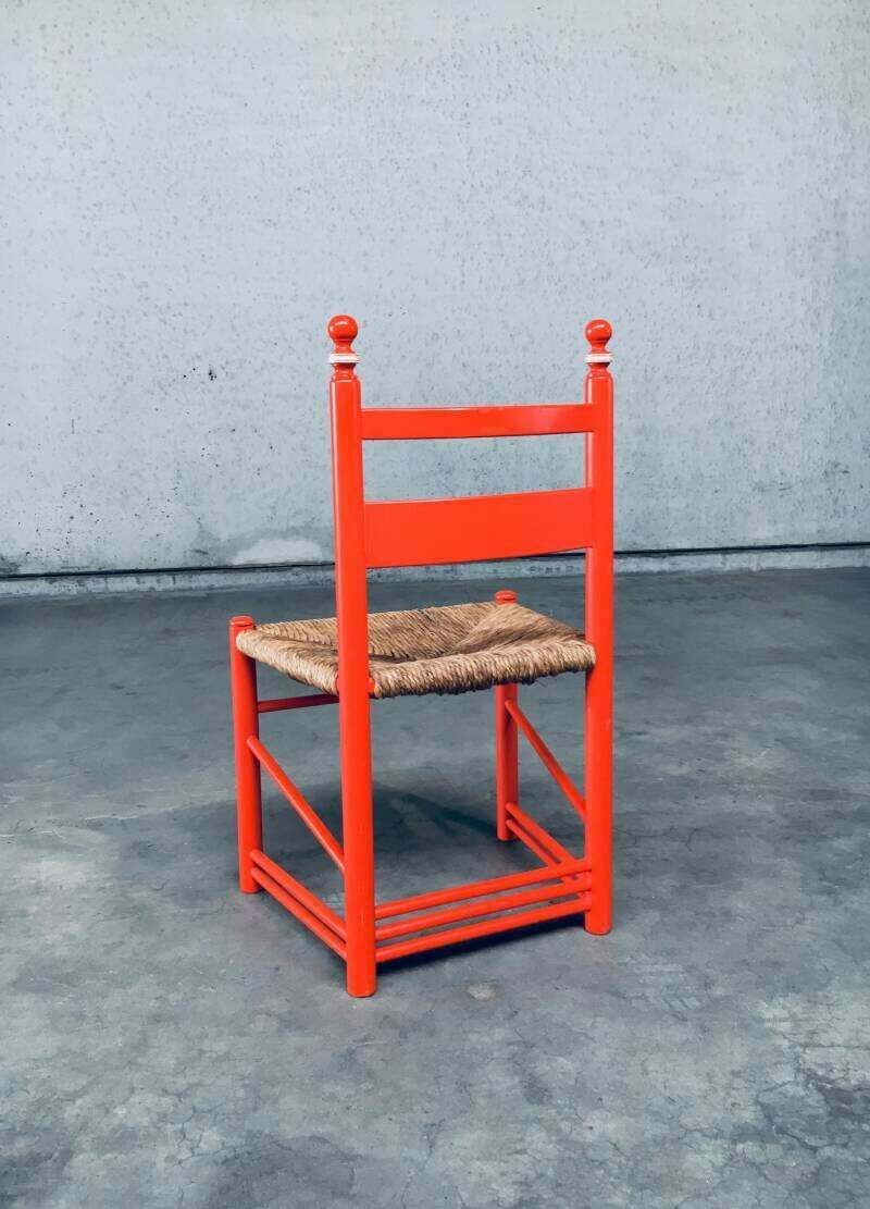 Folk Art Rush Side Chair, Oostenrijk, Ca. Jaren 1970 photo buy