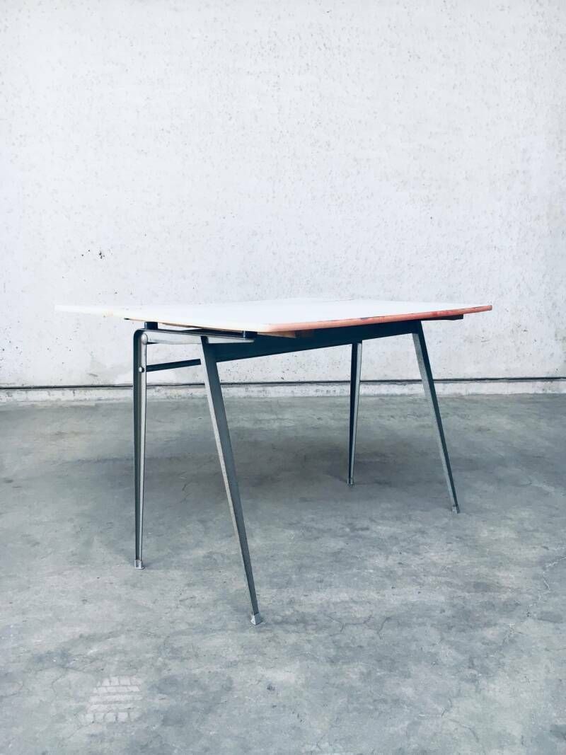 Dutch Industrial Design Desk By Wim Rietveld For Ahrend De Cirkel, Netherlands 1960's photo vinterior