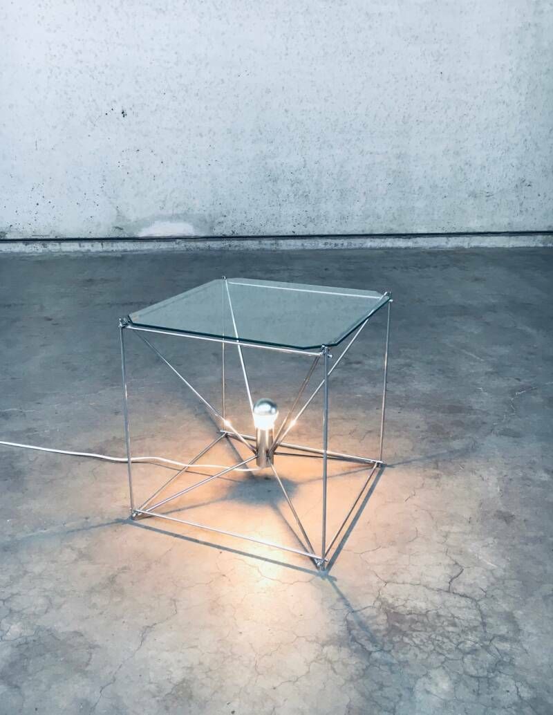 Cubistisch Design Vloerlamp/Tafel Van Max Sauze, Frankrijk, Ca. Jaren 1960 photo 925.0