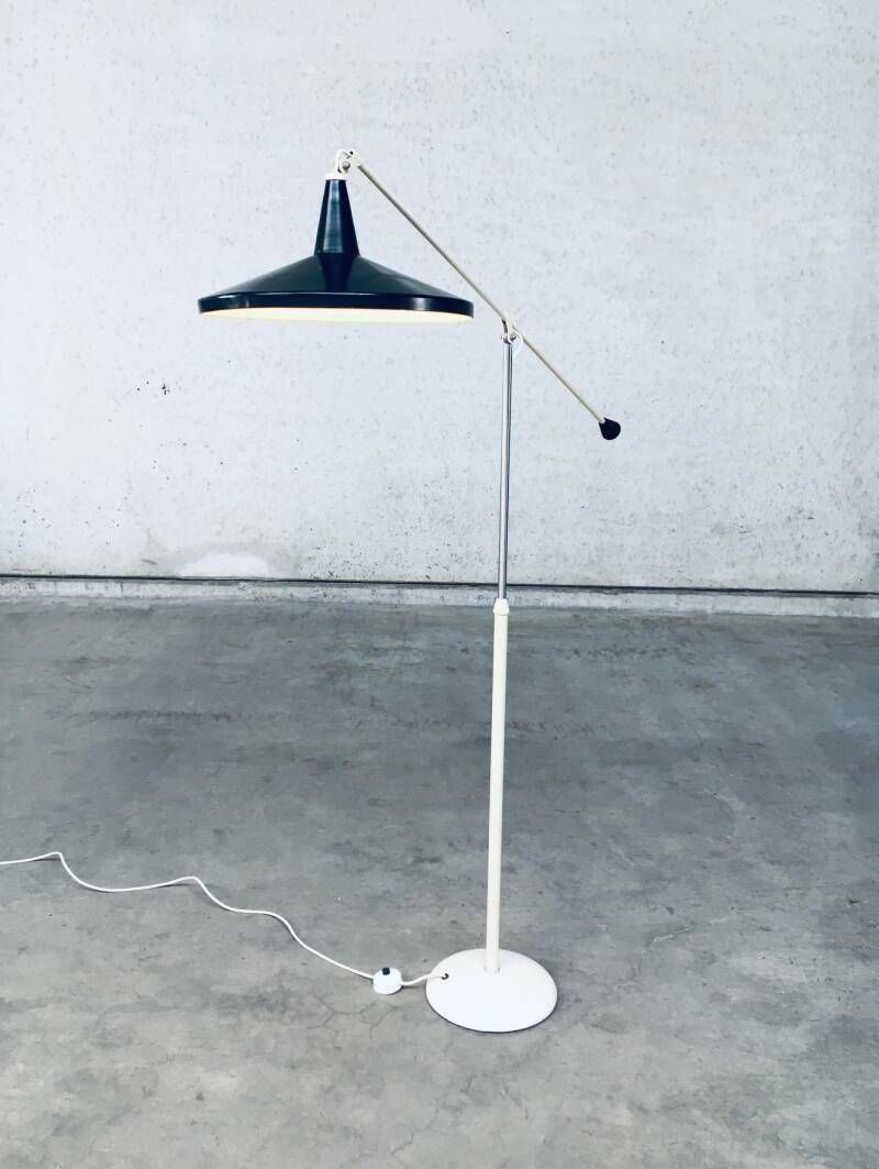 "Panama" Floor Lamp In Black By Wim Rietveld For Gispen, 1957 photo buy