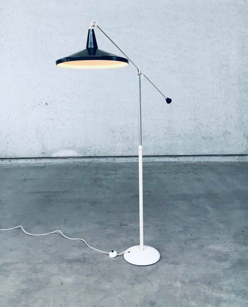 photo furniture "Panama" Floor Lamp In Black By Wim Rietveld For Gispen, 1957
