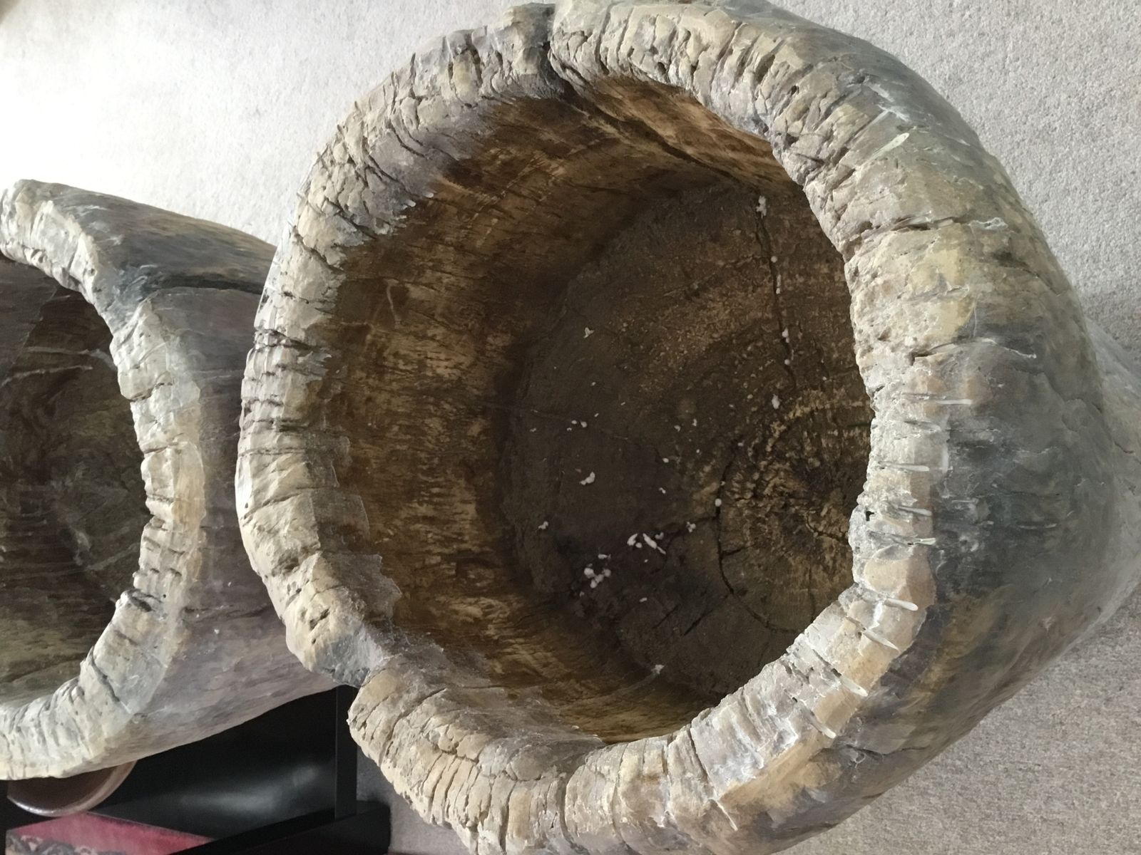 3 X Oka Faux Wood Planters photo 750.0