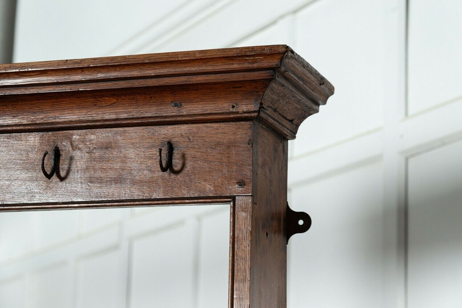 Large English George III Oak Dresser photo vintage