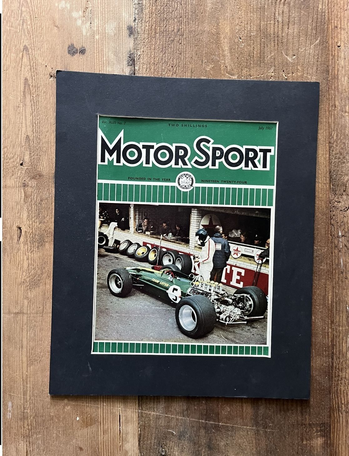 Motor Sport / Lotus Original Magazine Artwork 1967 photo Art